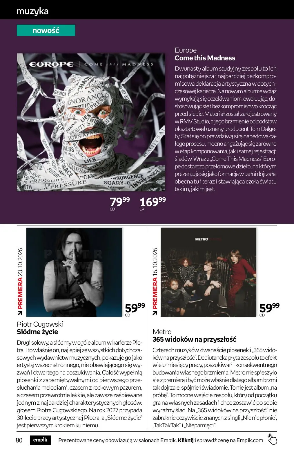 gazetka promocyjna Empik Tom kultury - Strona 80