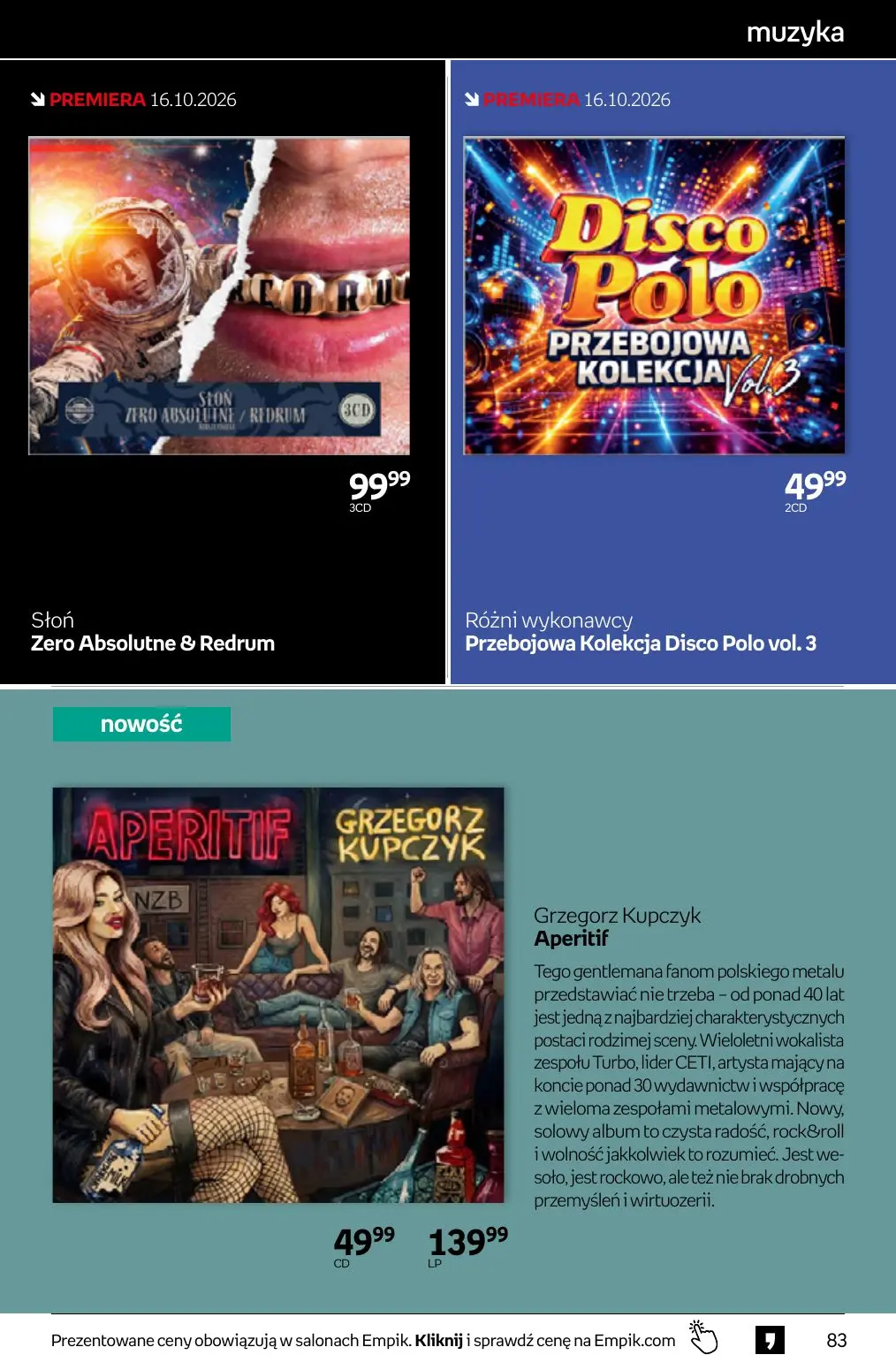 gazetka promocyjna Empik Tom kultury - Strona 83