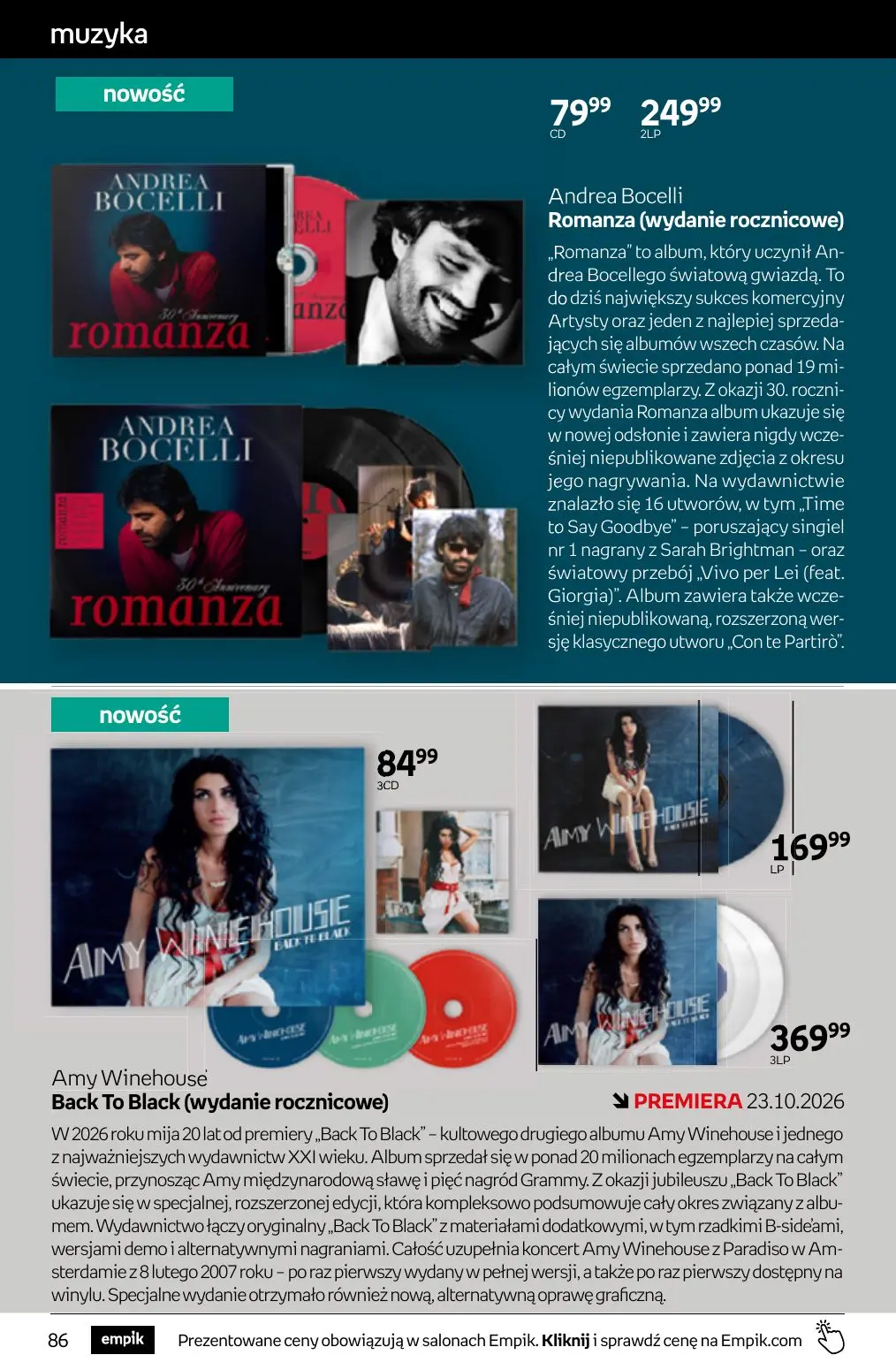 gazetka promocyjna Empik Tom kultury - Strona 86
