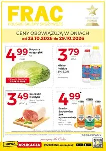 Gazetka promocyjna FRAC, ważna od 2026-10-23 do 2026-10-29.