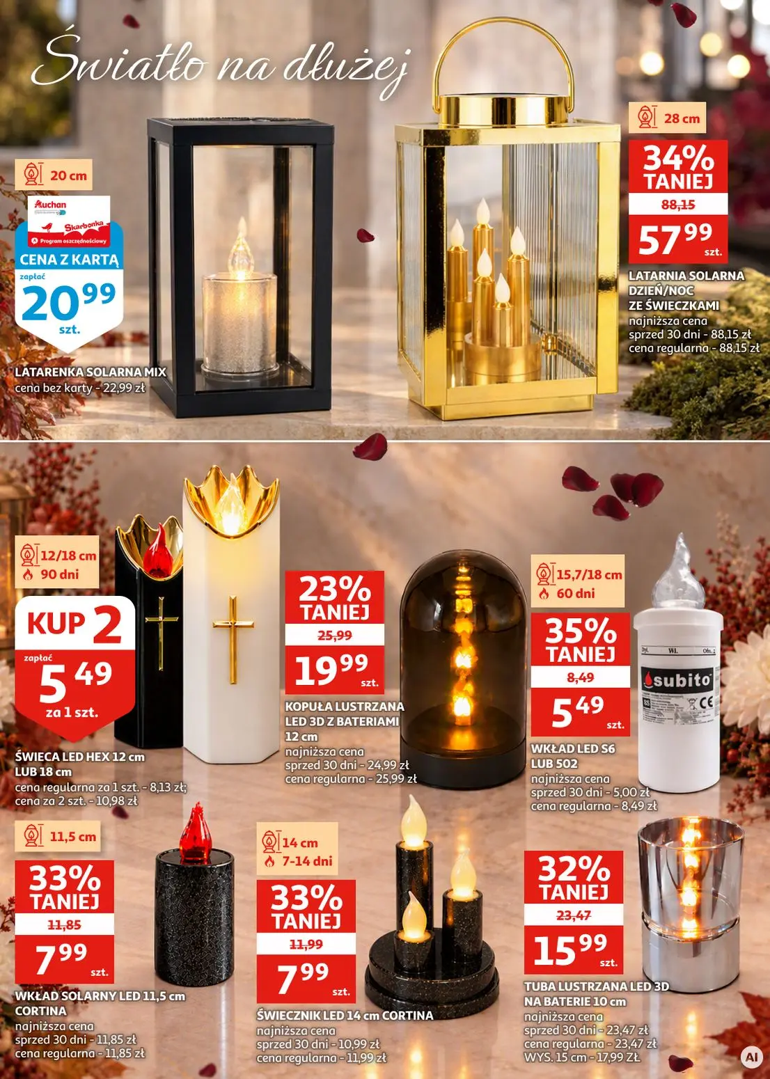 gazetka promocyjna Auchan Zielona Góra - katalog zniczy - Strona 8