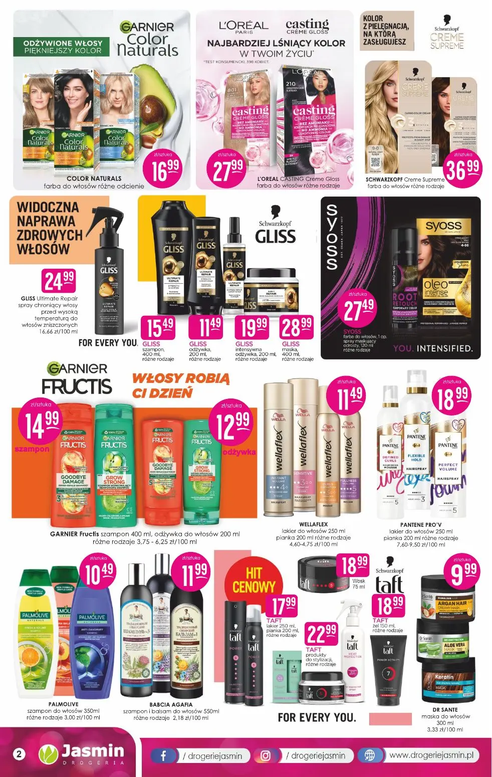 gazetka promocyjna DROGERIE JASMIN  - Strona 2