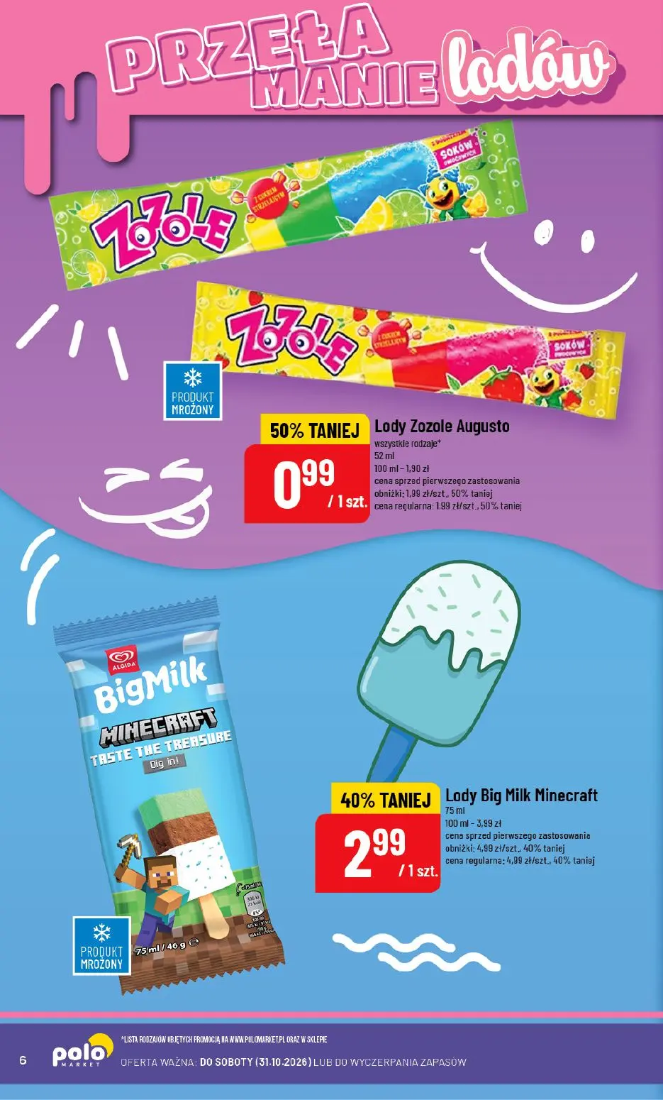 gazetka promocyjna POLOmarket LODY do końca października - Strona 6