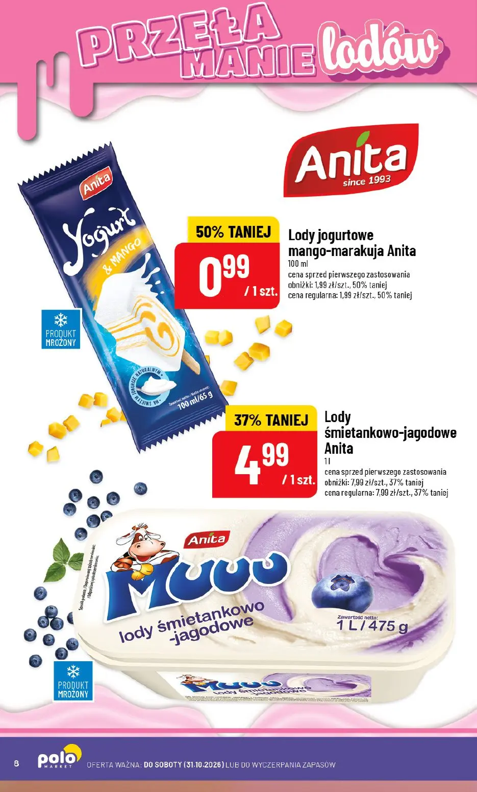 gazetka promocyjna POLOmarket LODY do końca października - Strona 8