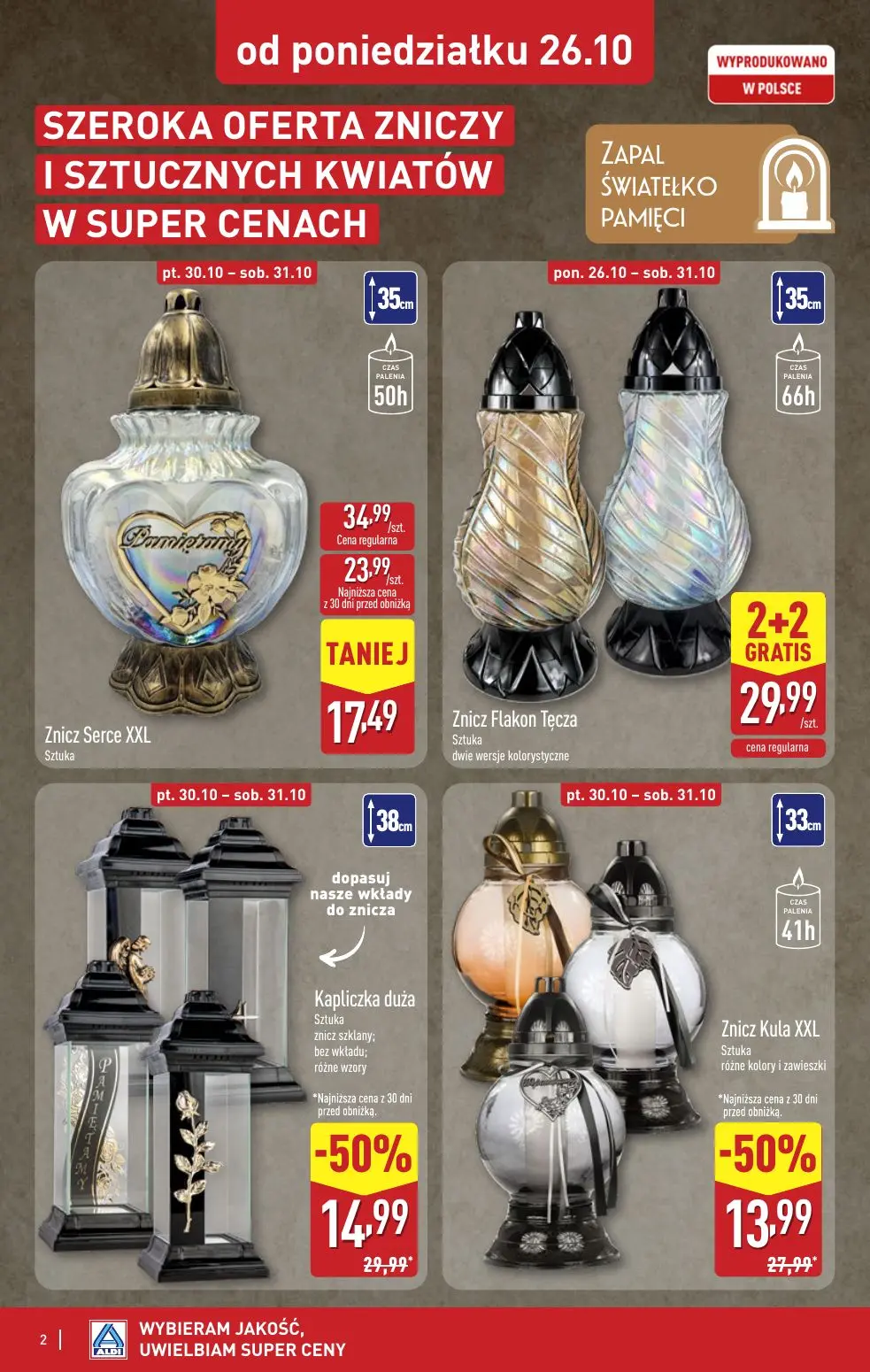 gazetka promocyjna ALDI Znicze 🕯️ - Strona 2