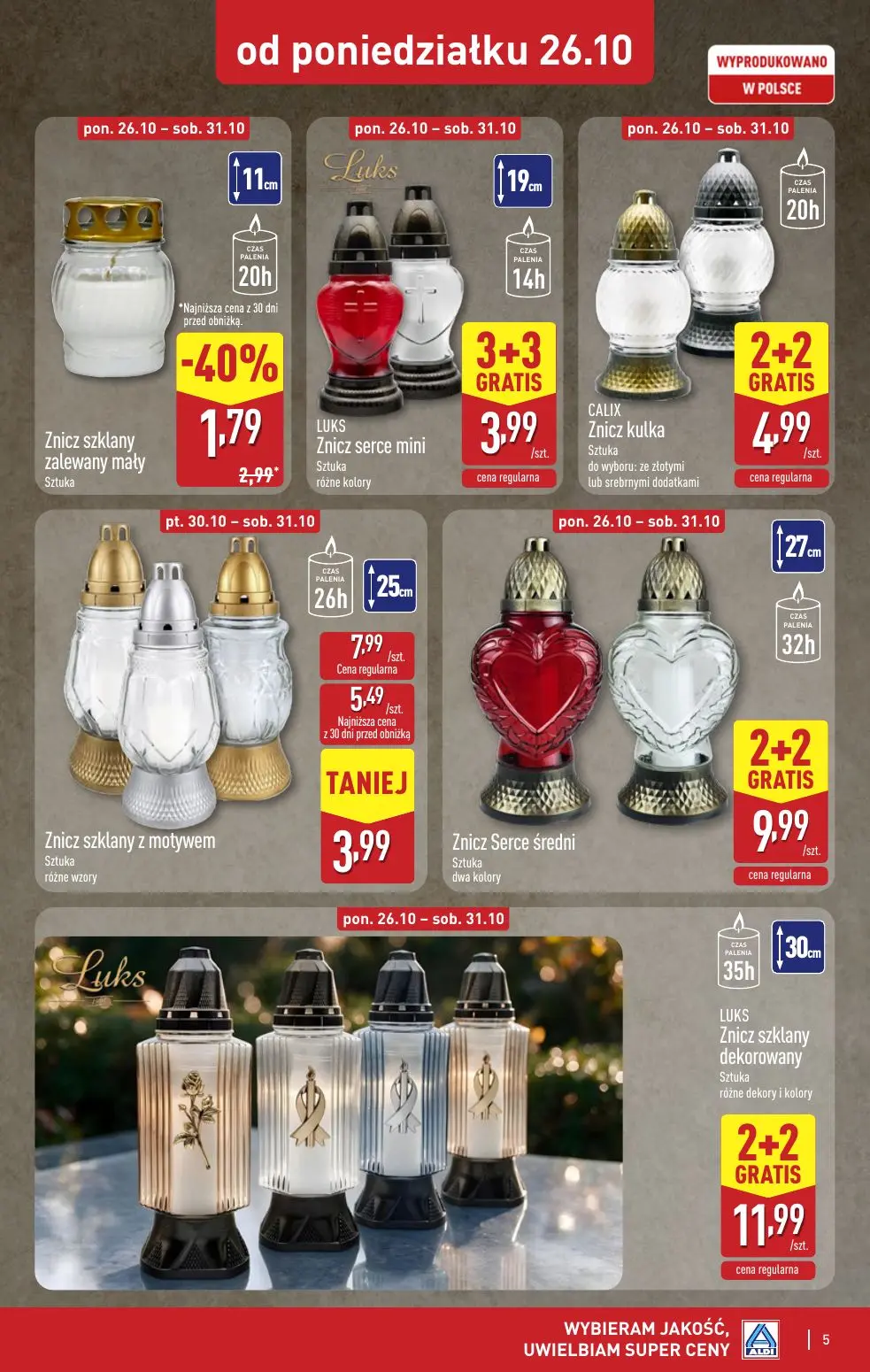gazetka promocyjna ALDI Znicze 🕯️ - Strona 5