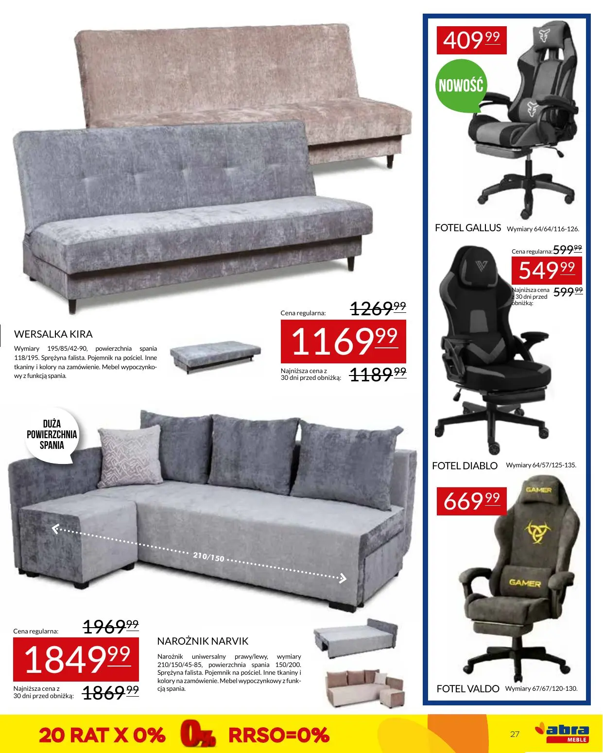 gazetka promocyjna abra meble  - Strona 27