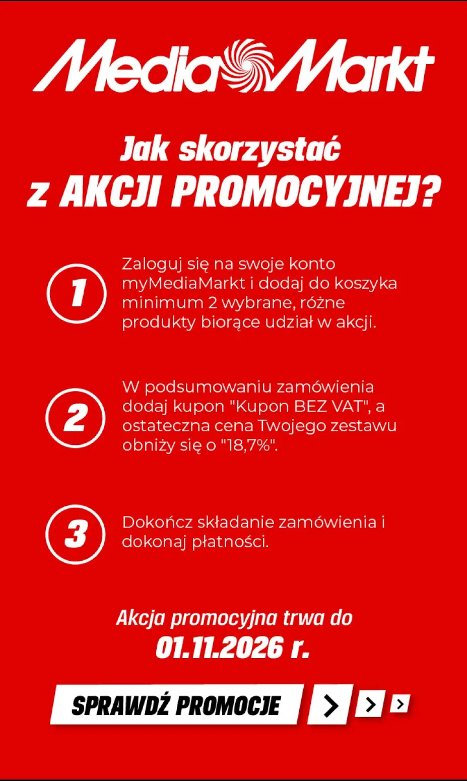 gazetka promocyjna Media Markt Kupuj taniej o VAT, przy zakupie min. 2 produktów z kuponem myMediaMarkt!👻 - Strona 2