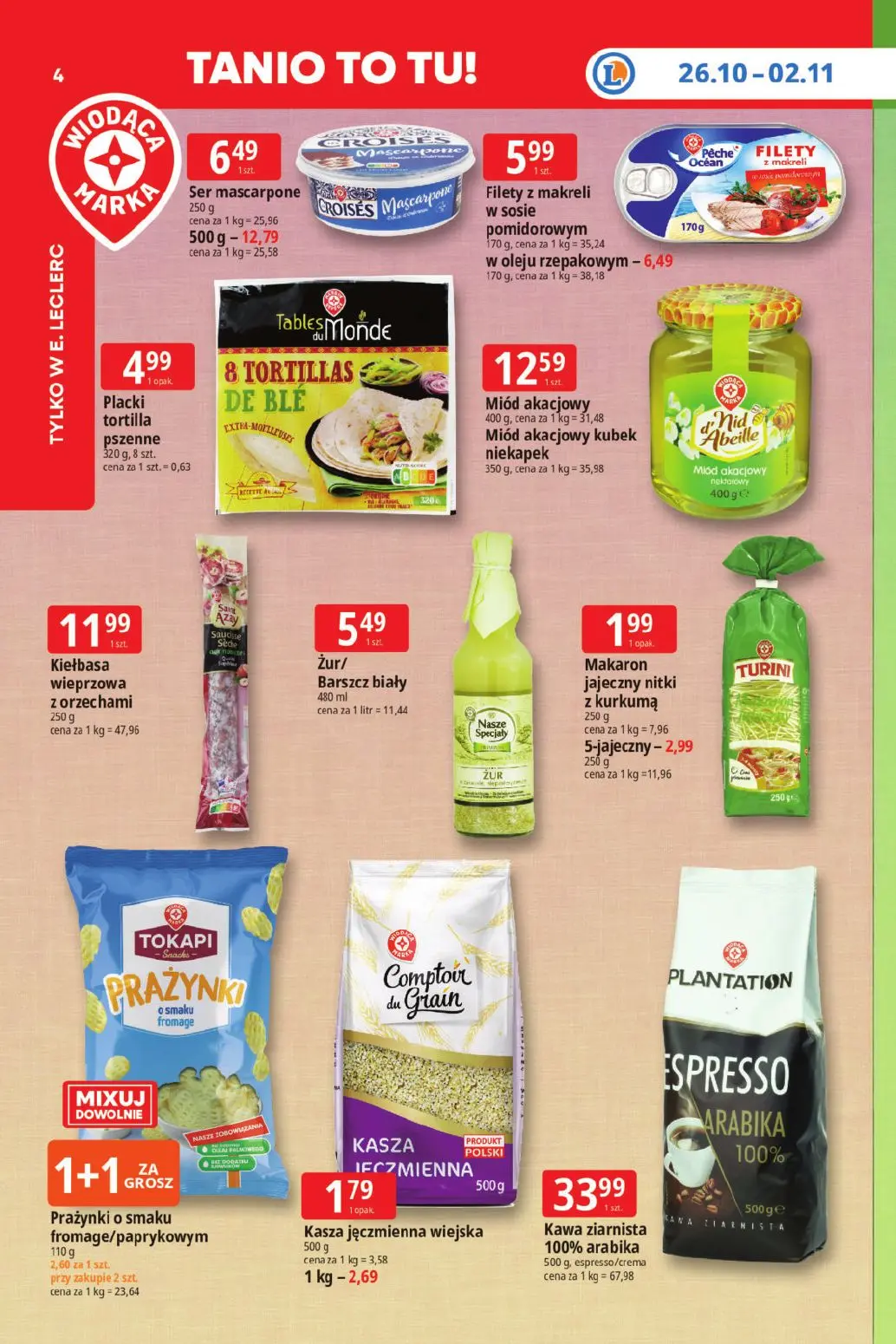gazetka promocyjna E.Leclerc Tanio to tu! - Strona 4