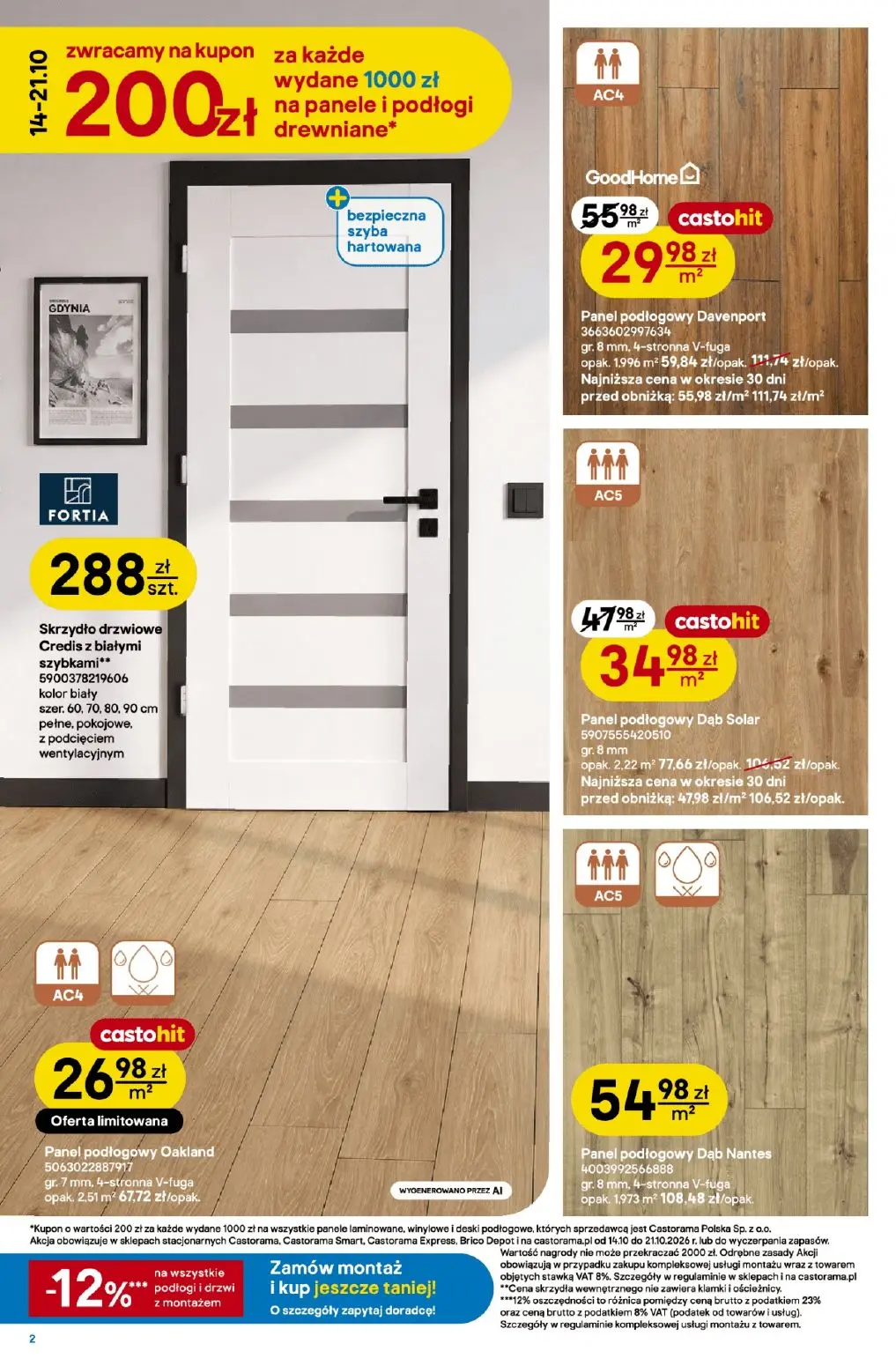 gazetka promocyjna castorama W teorii drzwi i podłogi - Strona 2