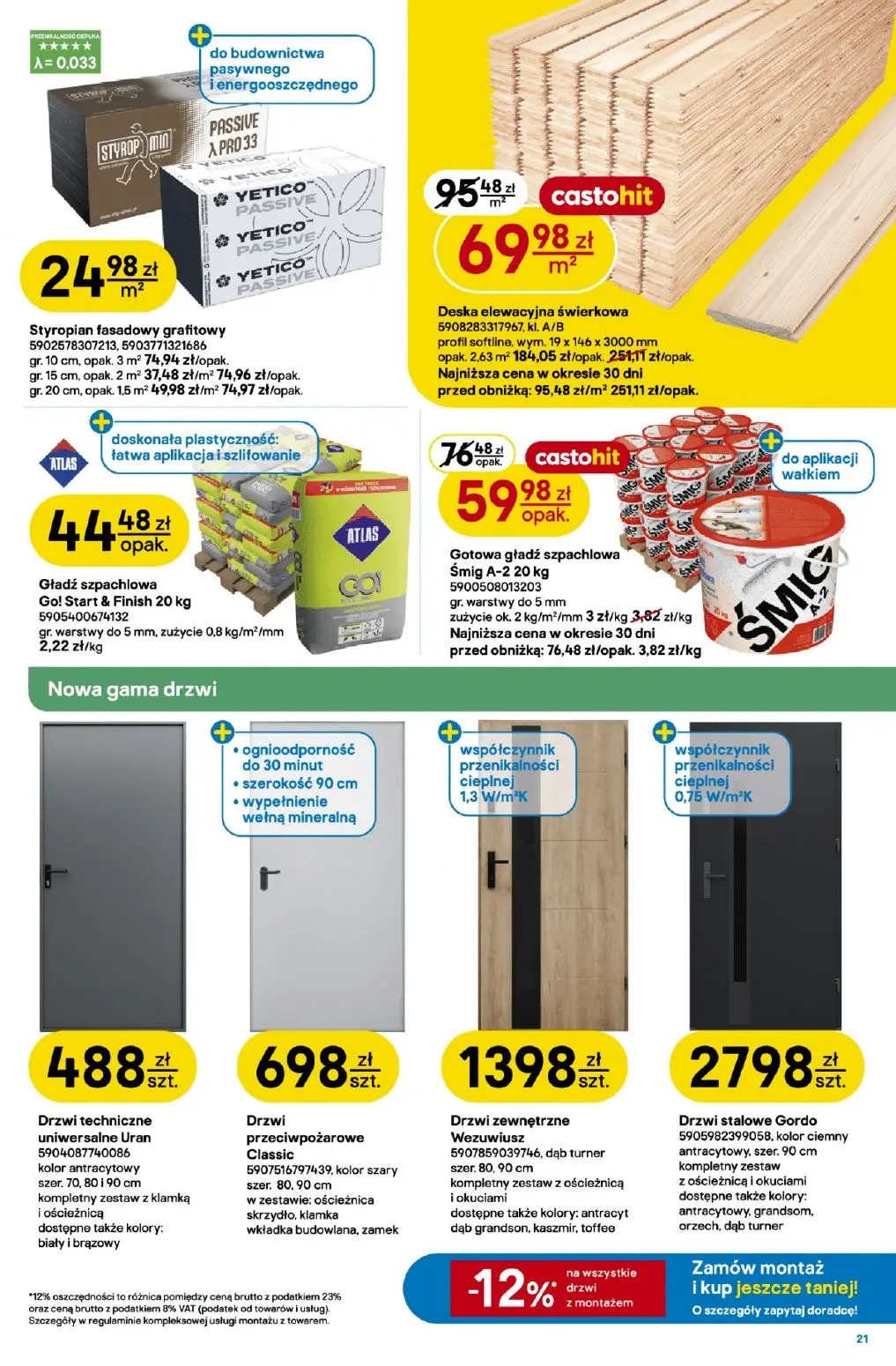 gazetka promocyjna castorama W teorii drzwi i podłogi - Strona 21