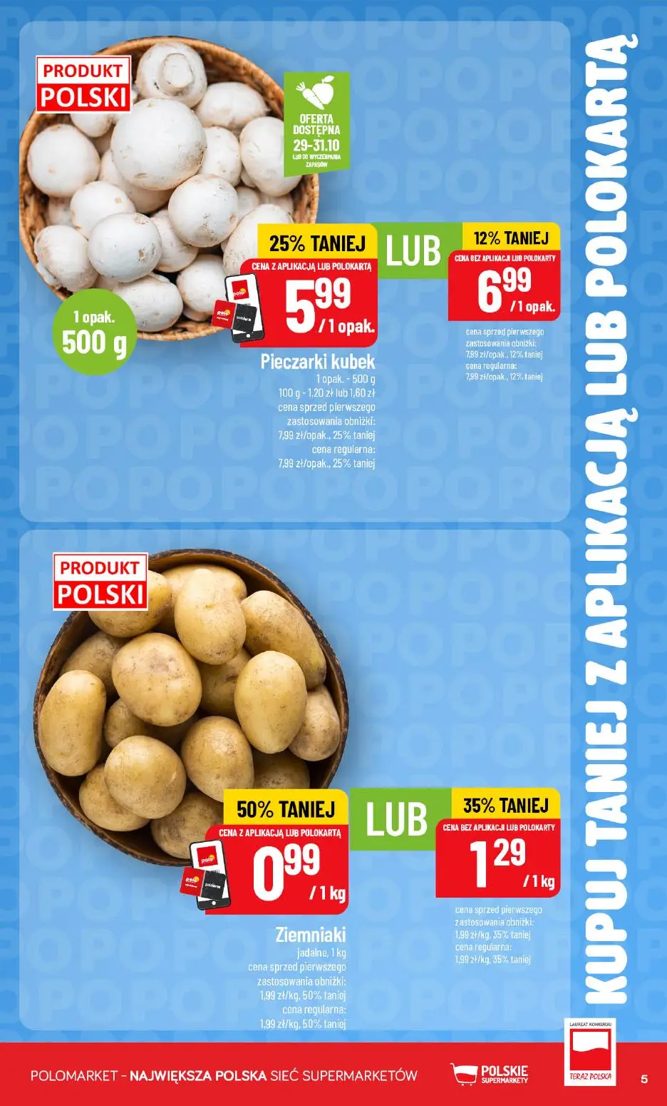 gazetka promocyjna POLOmarket Taniej z APKĄ lub KARTĄ - Strona 5
