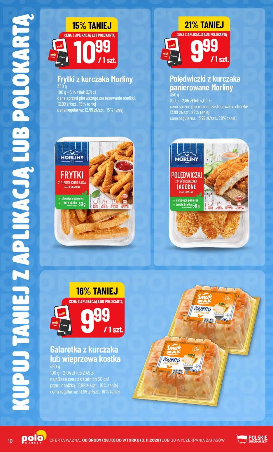 gazetka promocyjna POLOmarket Taniej z APKĄ lub KARTĄ - Strona 10
