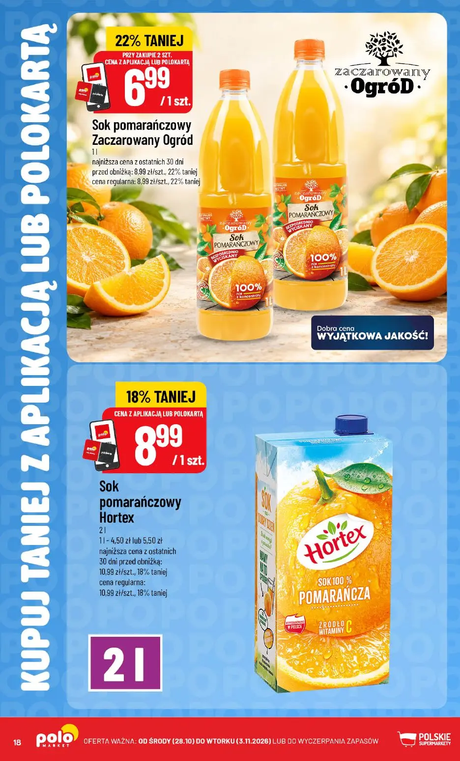 gazetka promocyjna POLOmarket Taniej z APKĄ lub KARTĄ - Strona 18