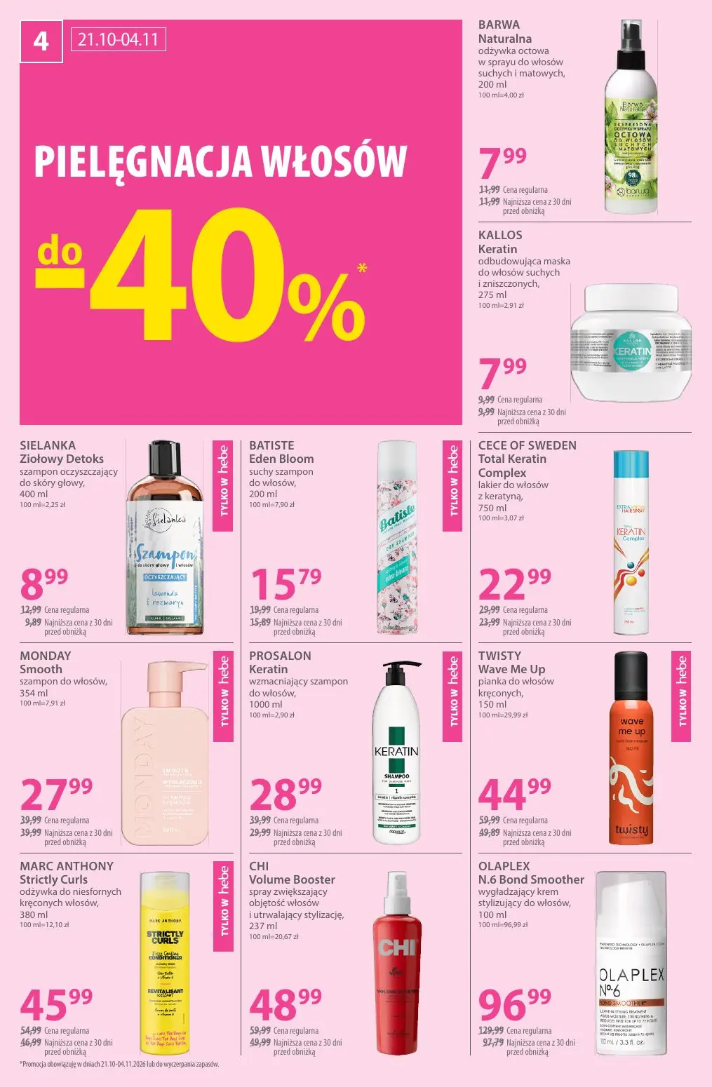 gazetka promocyjna hebe Zawsze w niskiej cenie - Strona 4
