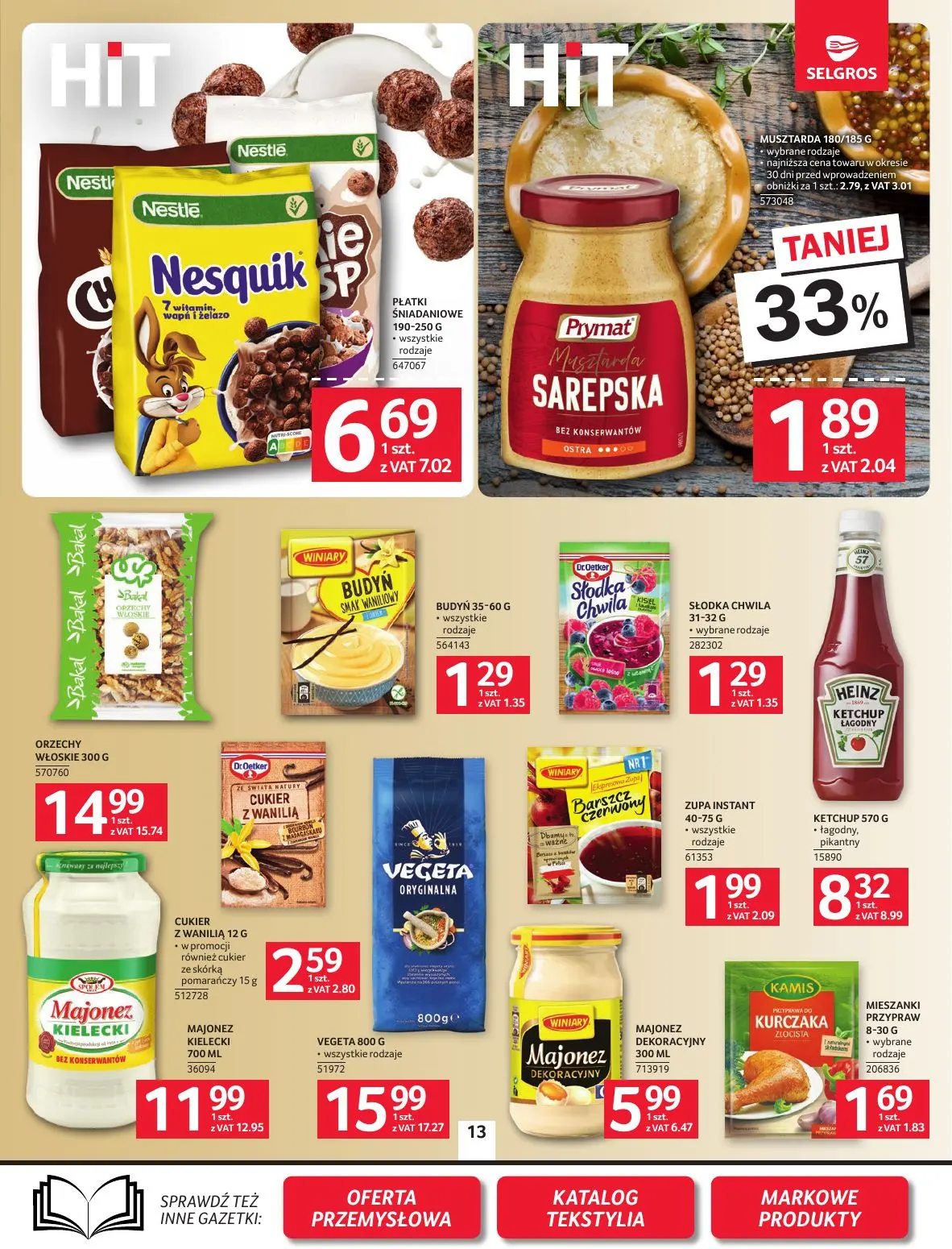 gazetka promocyjna SELGROS Oferta spożywcza - Strona 13