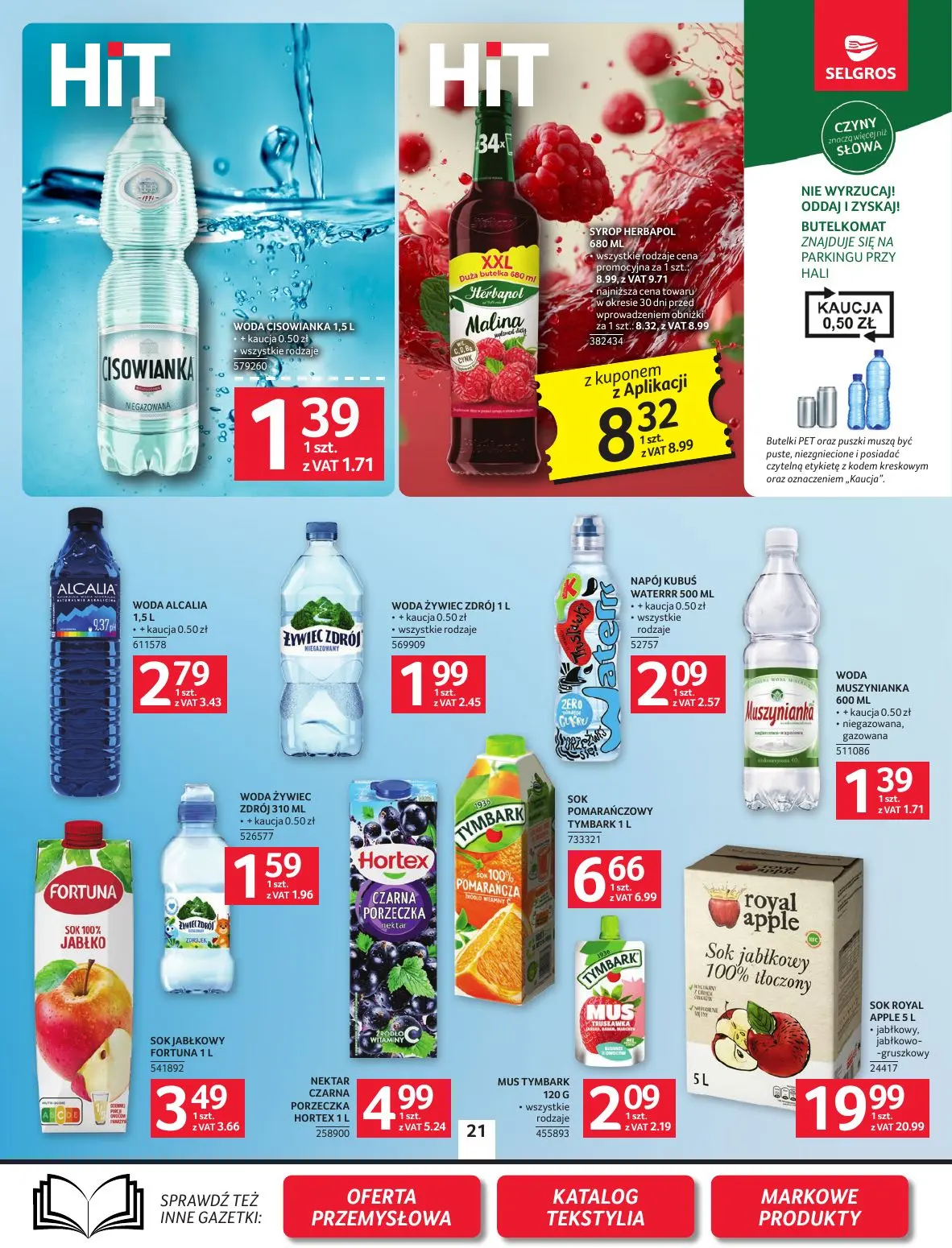 gazetka promocyjna SELGROS Oferta spożywcza - Strona 21