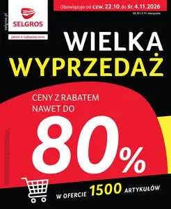Gazetka promocyjna SELGROS, ważna od 2026-10-22 do 2026-11-04.
