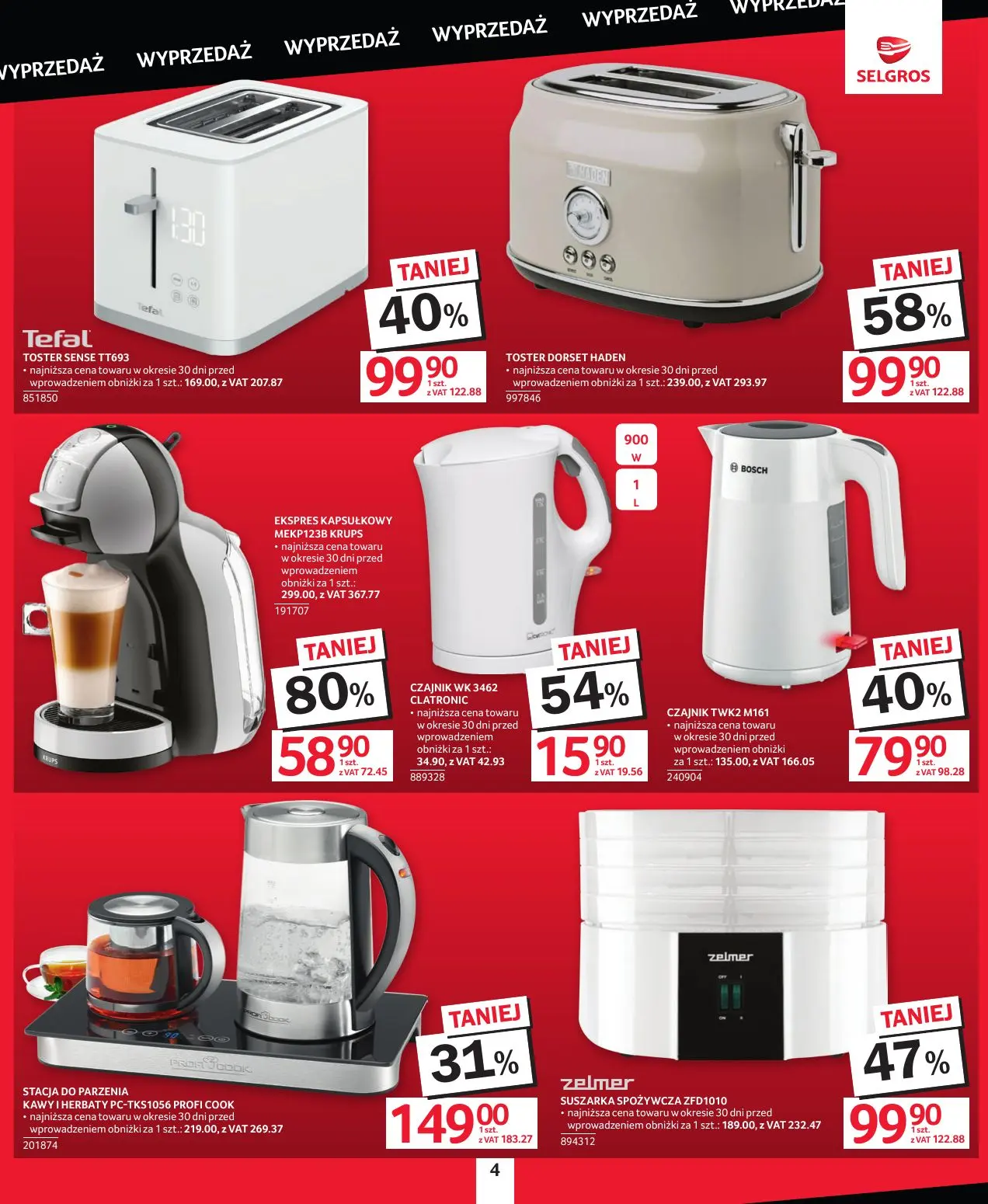 gazetka promocyjna SELGROS Oferta wyprzedażowa - Strona 4