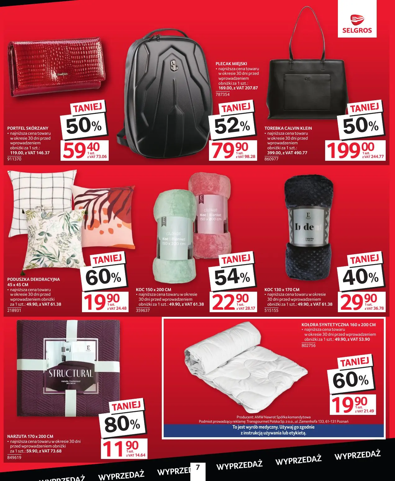gazetka promocyjna SELGROS Oferta wyprzedażowa - Strona 7