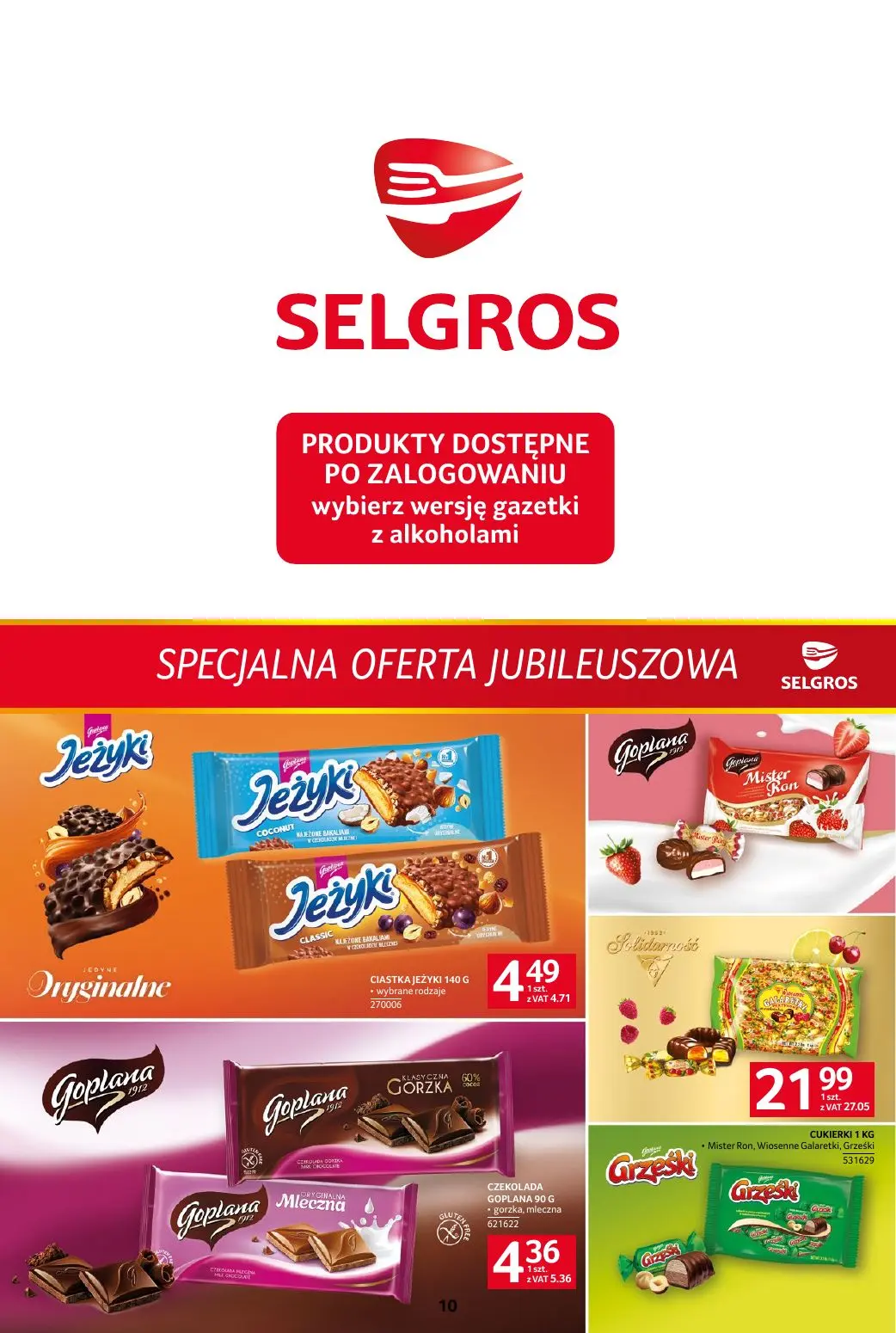 gazetka promocyjna SELGROS Oferta jubileuszowa - Strona 10