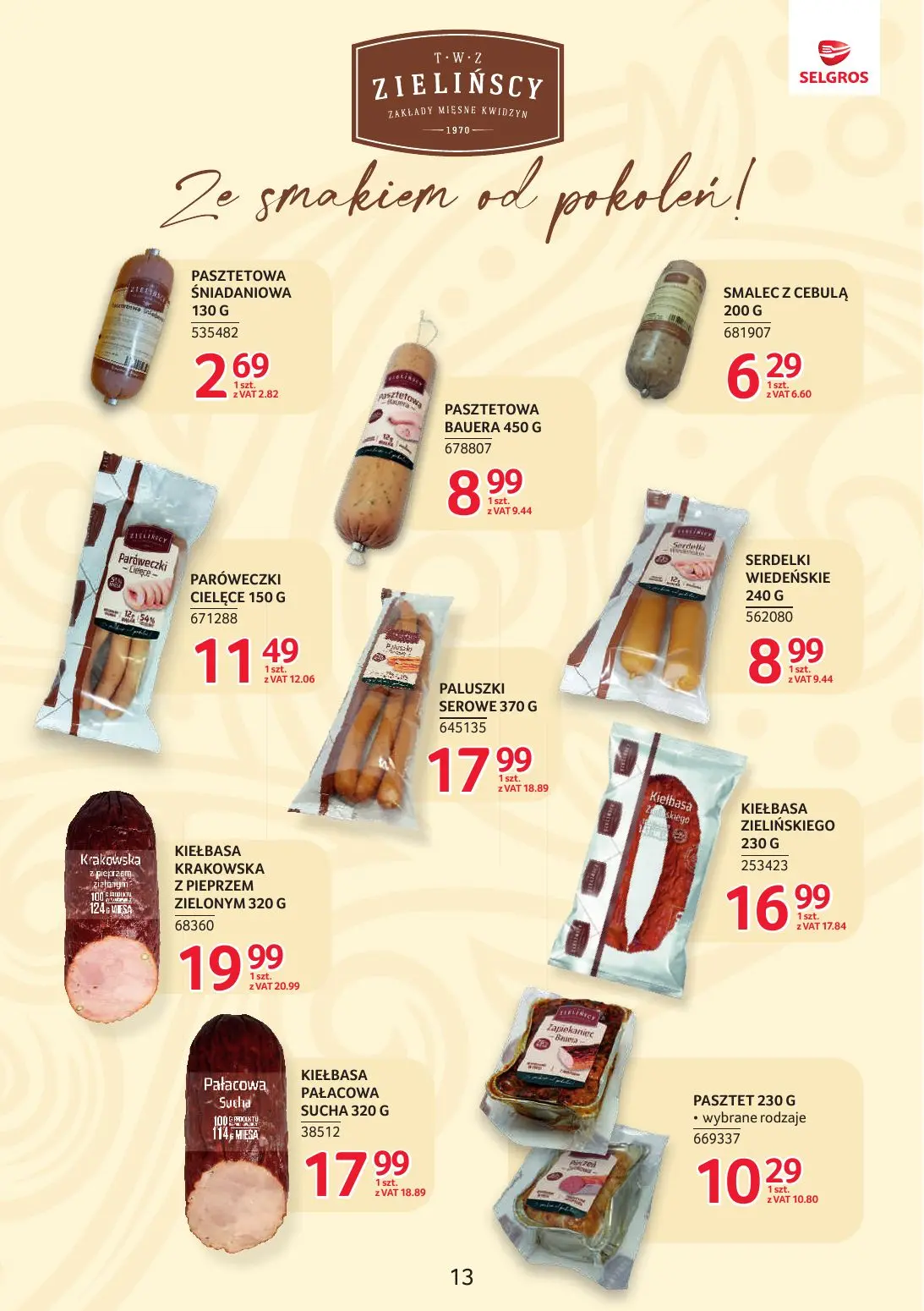 gazetka promocyjna SELGROS Katalog Markowe produkty - Strona 13
