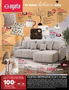 Gazetka promocyjna Agata, ważna od 2026-10-23 do 2026-11-07.