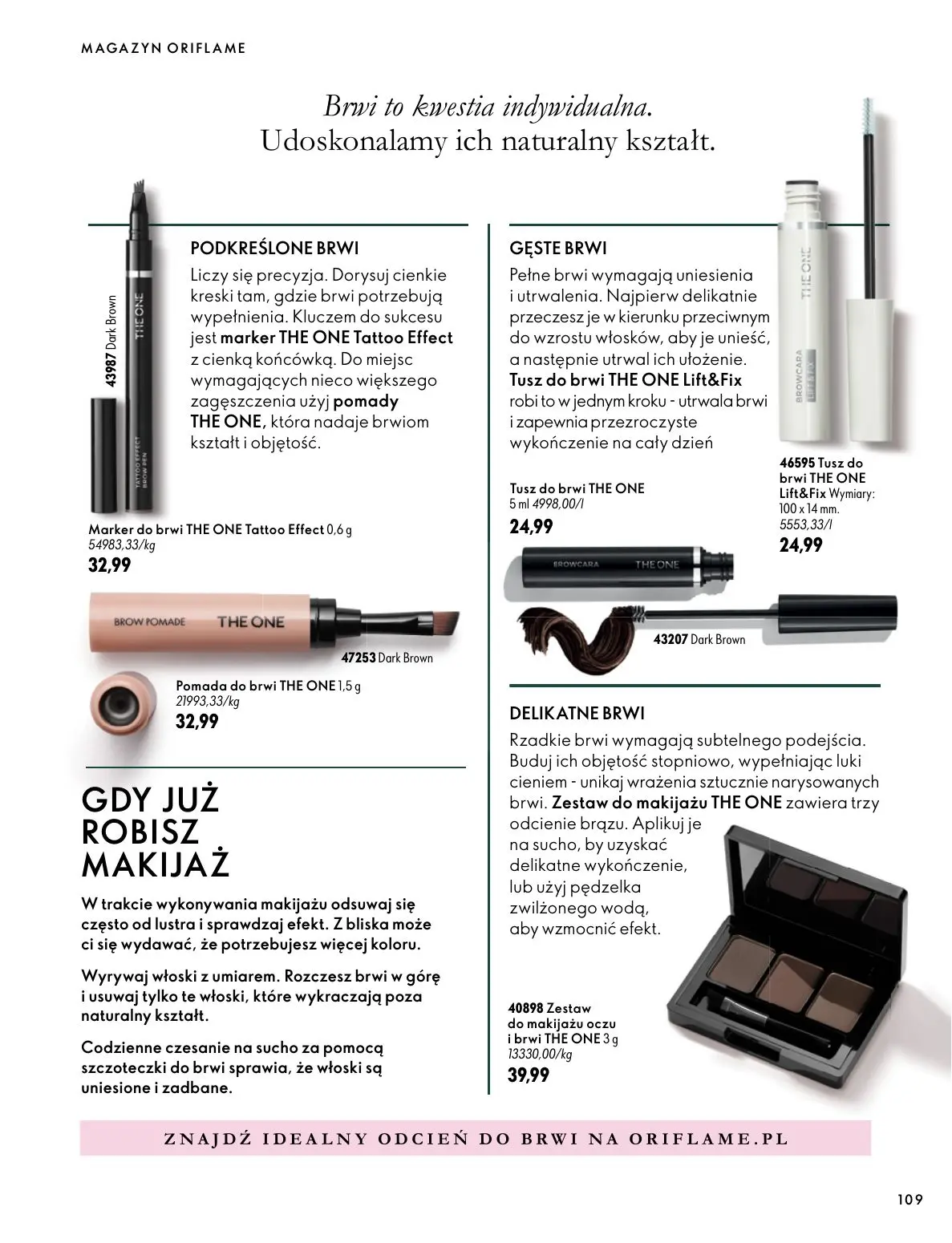 gazetka promocyjna ORIFLAME Twoja skóra w pełnej mocy - Strona 109