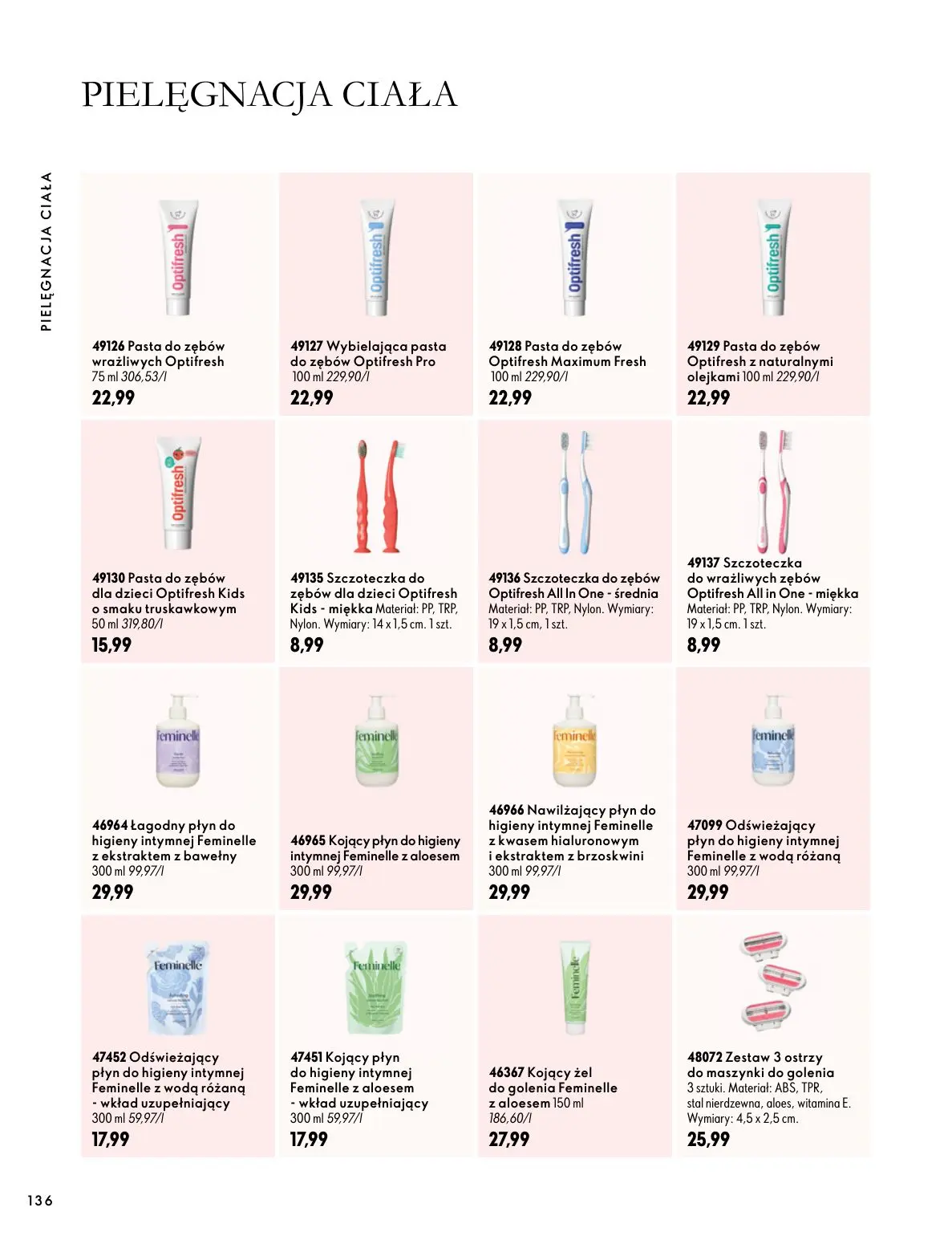 gazetka promocyjna ORIFLAME Twoja skóra w pełnej mocy - Strona 136