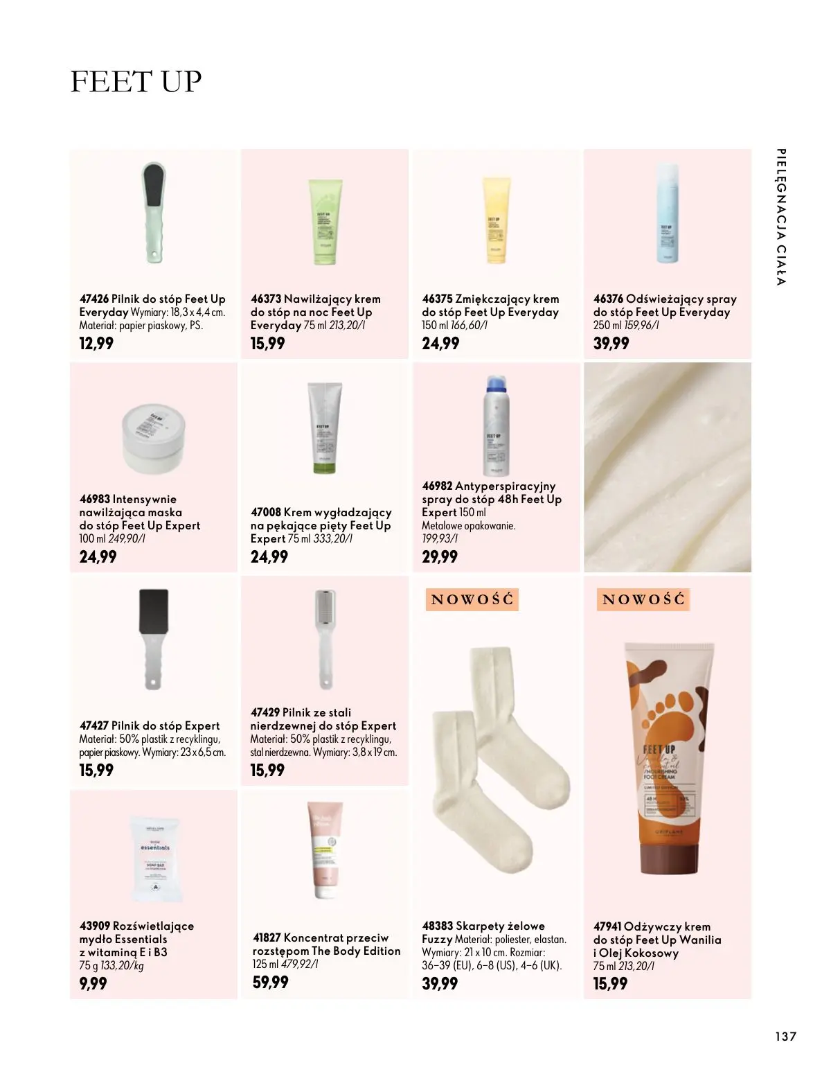 gazetka promocyjna ORIFLAME Twoja skóra w pełnej mocy - Strona 137