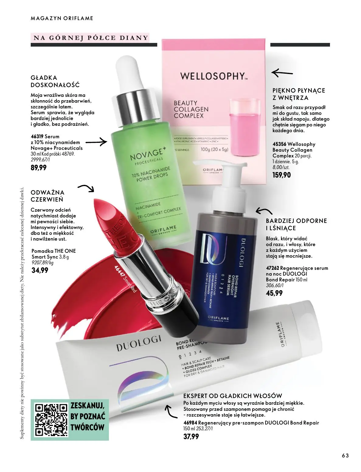 gazetka promocyjna ORIFLAME Twoja skóra w pełnej mocy - Strona 63