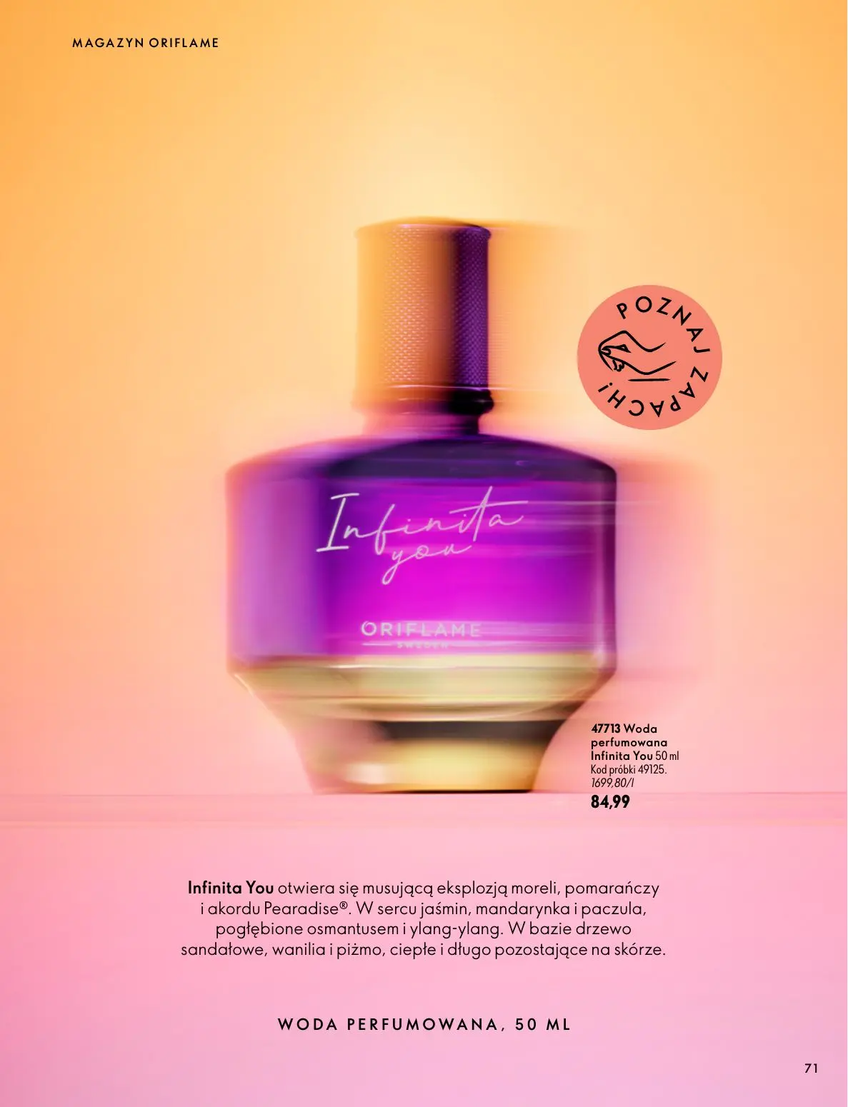 gazetka promocyjna ORIFLAME Twoja skóra w pełnej mocy - Strona 71