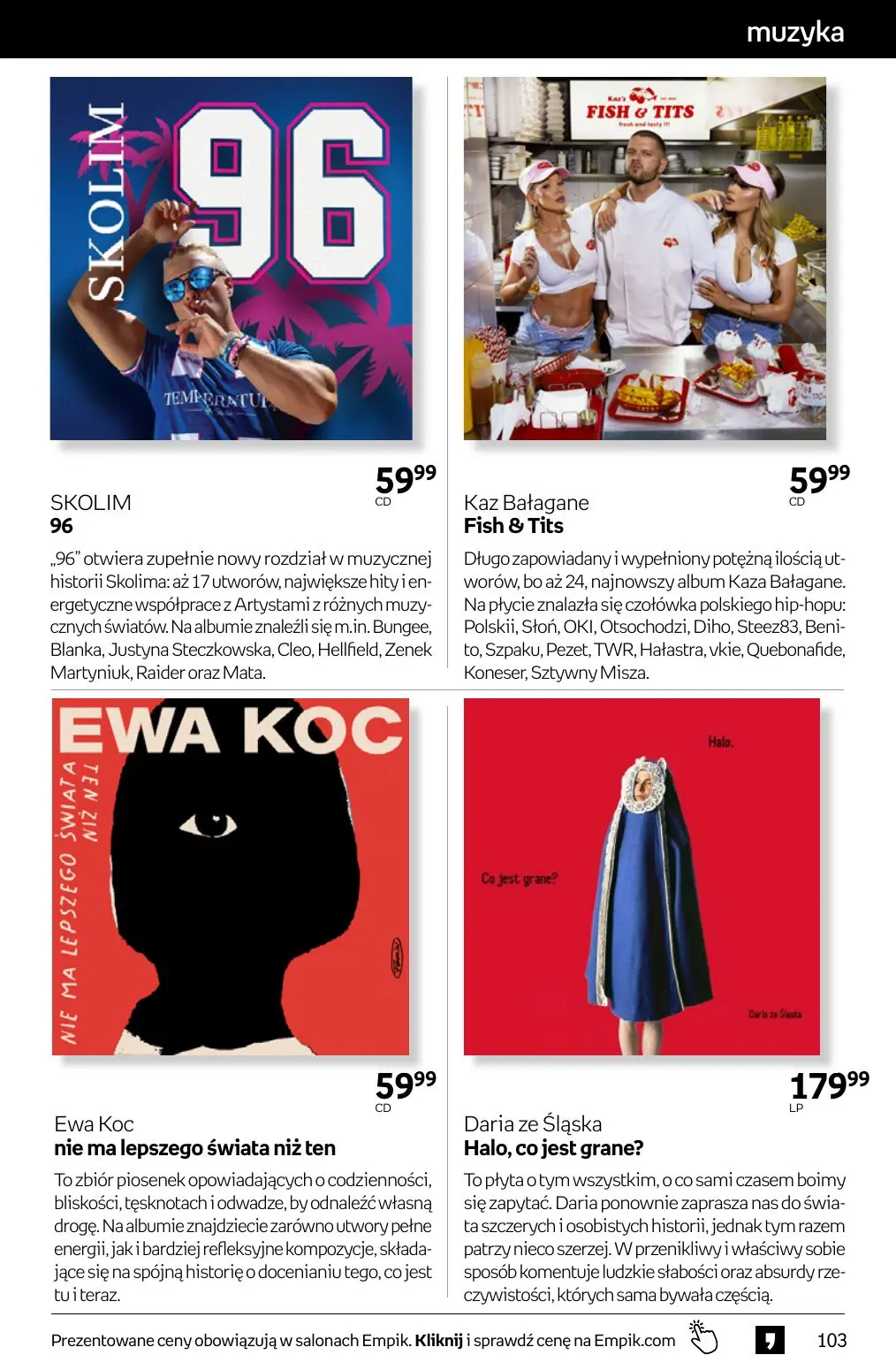 gazetka promocyjna Empik Tom kultury - Strona 103