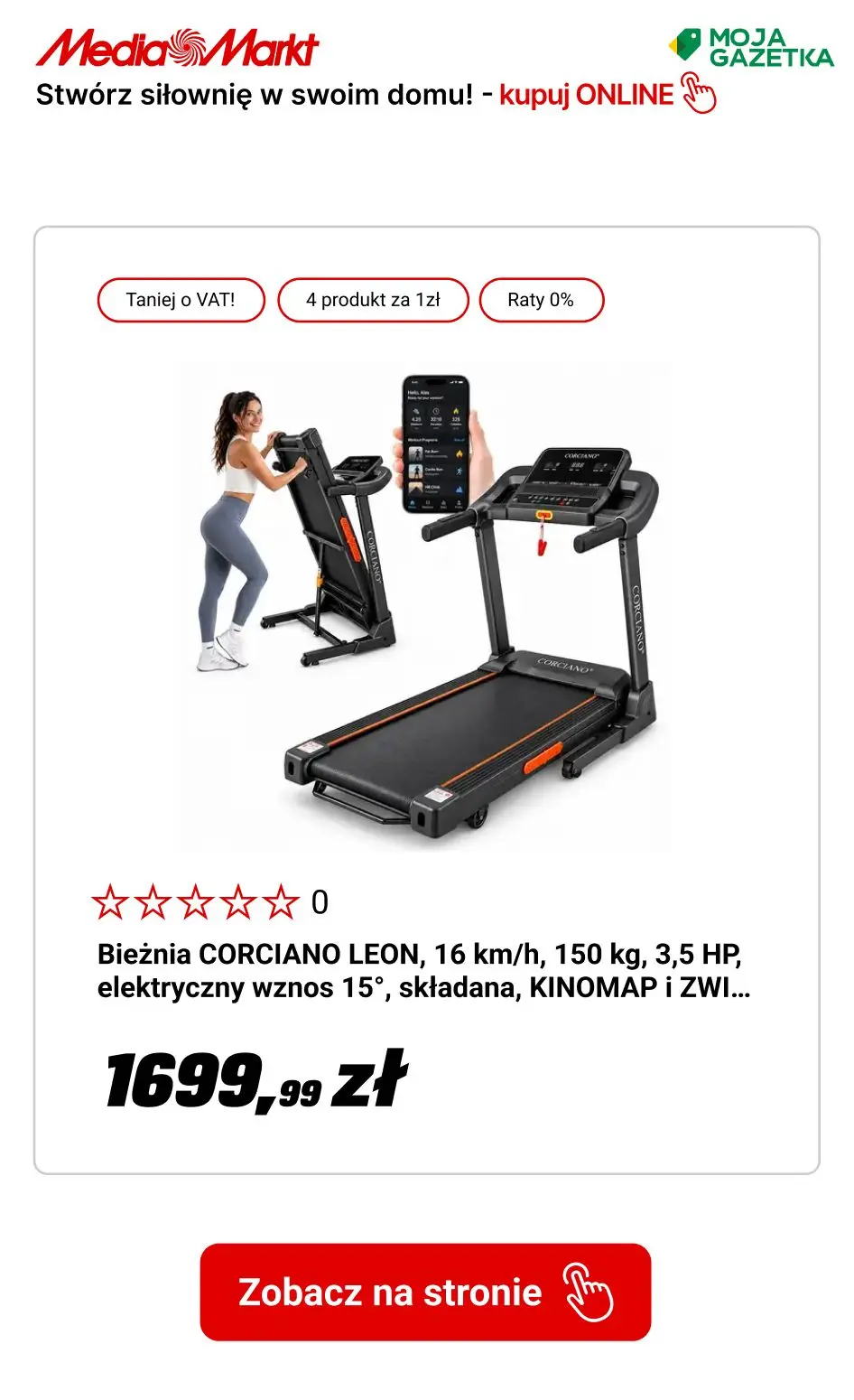 gazetka promocyjna Media Markt Stwórz siłownię w swoim domu!🏋️‍♀️ Wszystko dla ruchu - teraz w jeszcze szerszej ofercie! - Strona 4