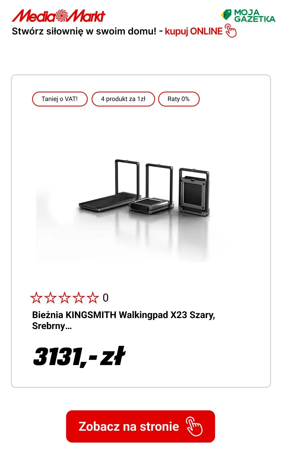 gazetka promocyjna Media Markt Stwórz siłownię w swoim domu!🏋️‍♀️ Wszystko dla ruchu - teraz w jeszcze szerszej ofercie! - Strona 6
