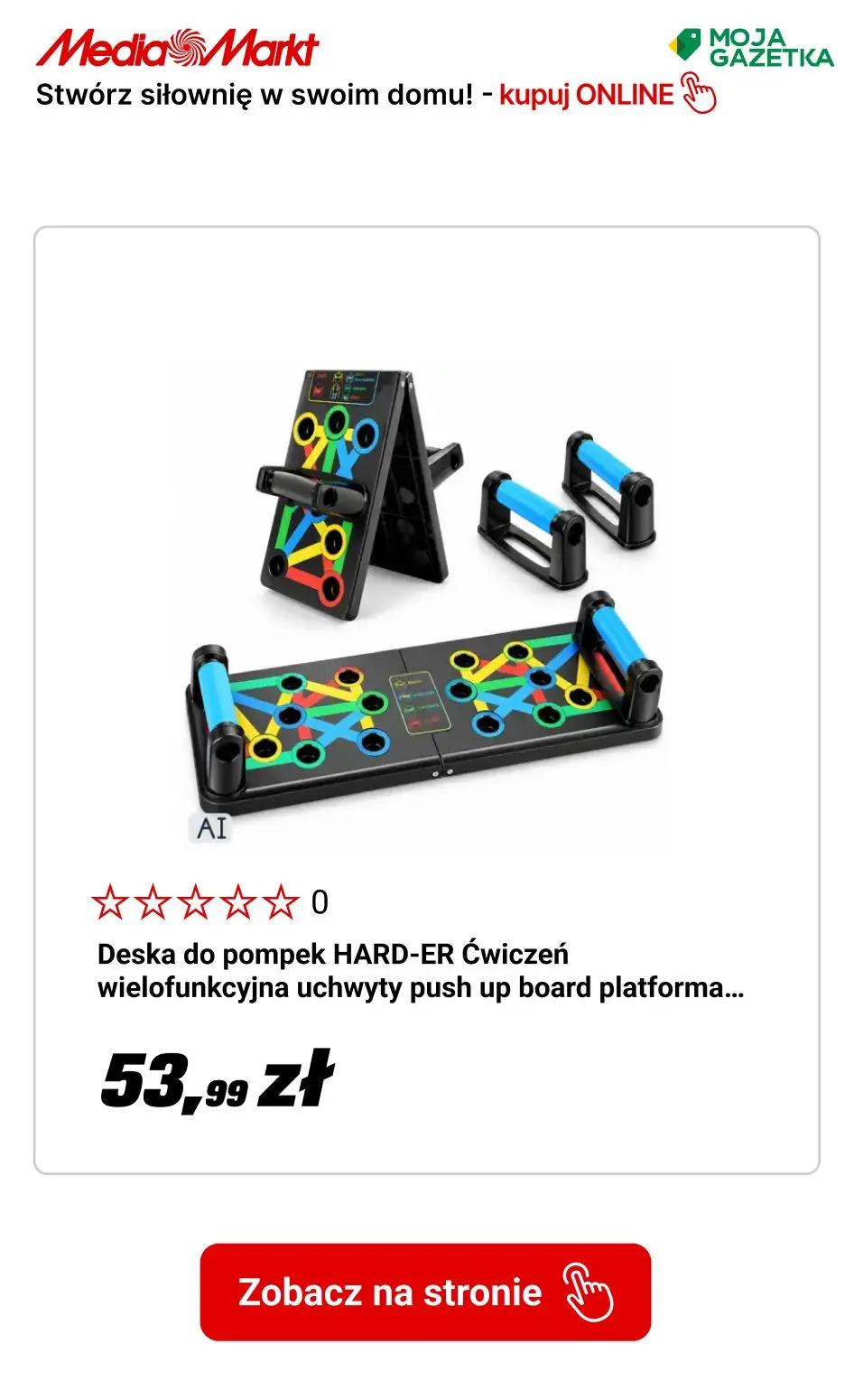 gazetka promocyjna Media Markt Stwórz siłownię w swoim domu!🏋️‍♀️ Wszystko dla ruchu - teraz w jeszcze szerszej ofercie! - Strona 9