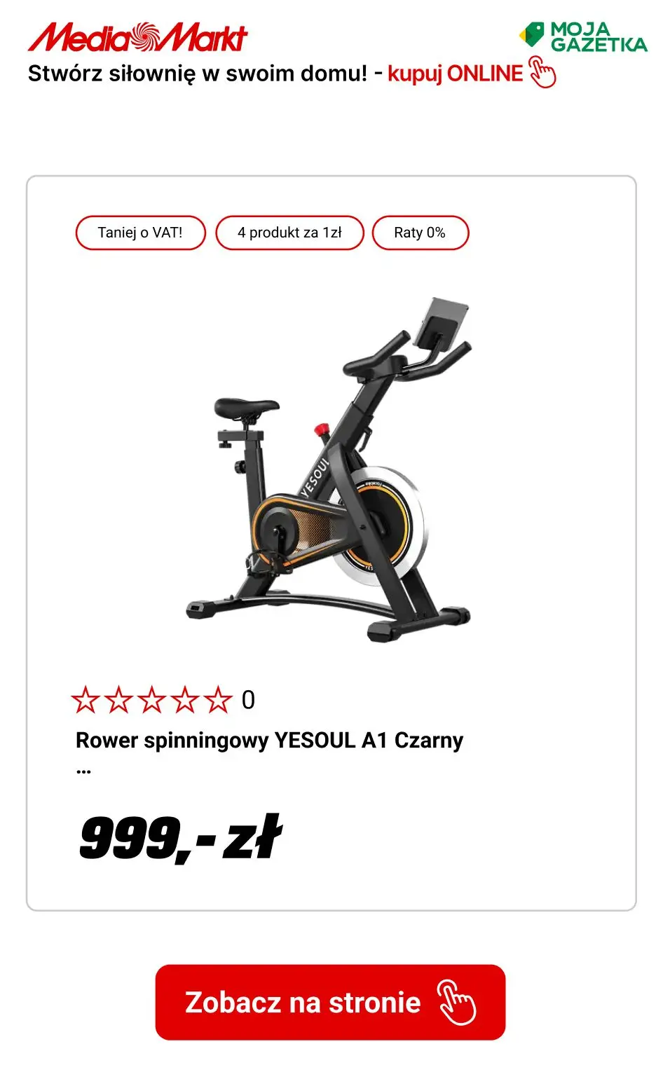 gazetka promocyjna Media Markt Stwórz siłownię w swoim domu!🏋️‍♀️ Wszystko dla ruchu - teraz w jeszcze szerszej ofercie! - Strona 12