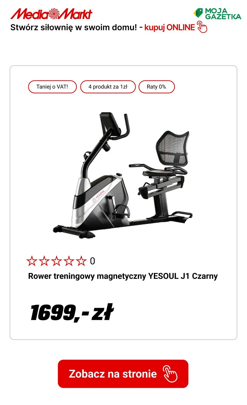 gazetka promocyjna Media Markt Stwórz siłownię w swoim domu!🏋️‍♀️ Wszystko dla ruchu - teraz w jeszcze szerszej ofercie! - Strona 13
