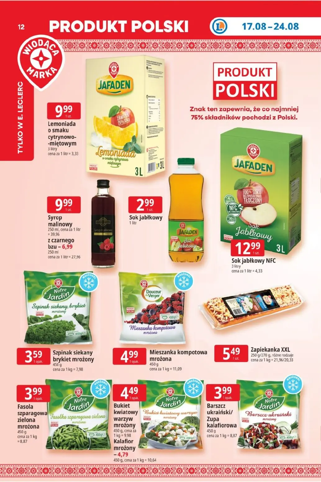 gazetka promocyjna E.Leclerc Tanio to tu! - Strona 12
