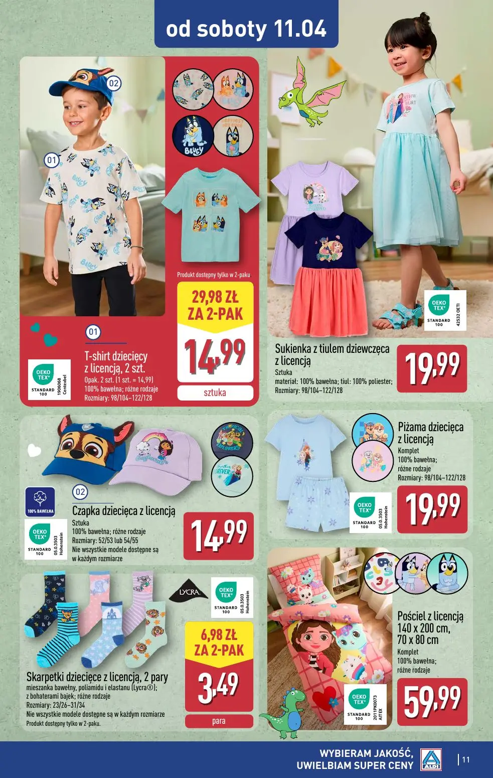 gazetka promocyjna ALDI Odzież dziecięca w super cenach - Strona 11