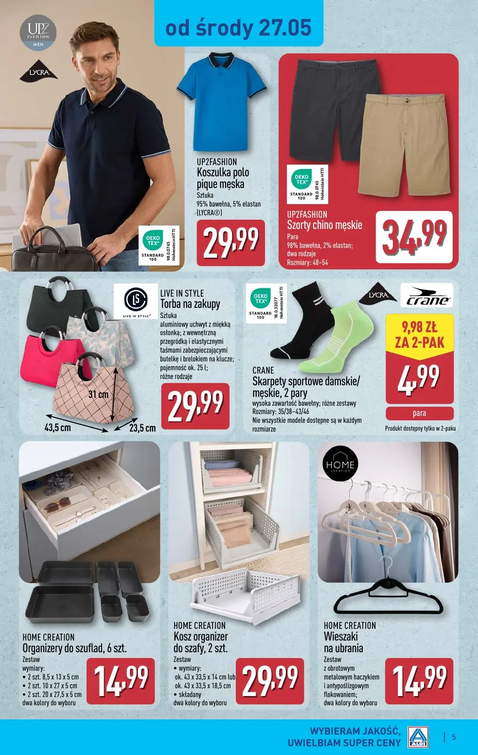 gazetka promocyjna ALDI Odzież męska w super cenach - Strona 5