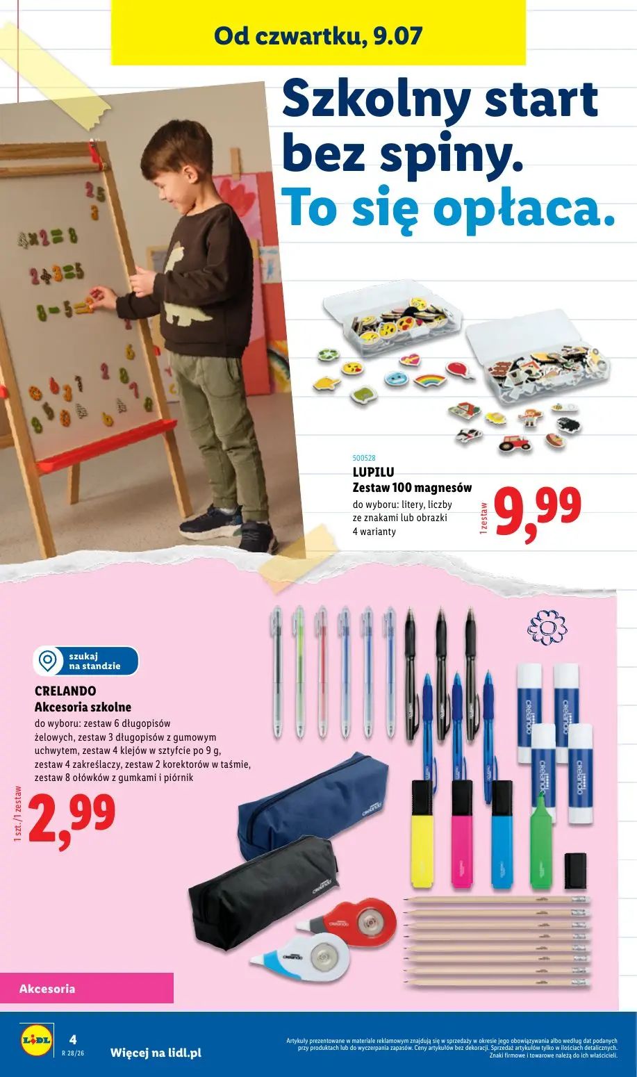gazetka promocyjna LIDL Kompletna wyprawka w megacenach - Strona 4