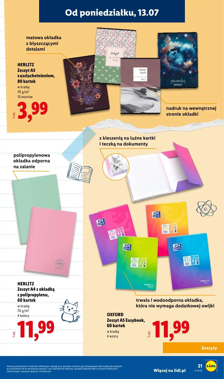 gazetka promocyjna LIDL Kompletna wyprawka w megacenach - Strona 21