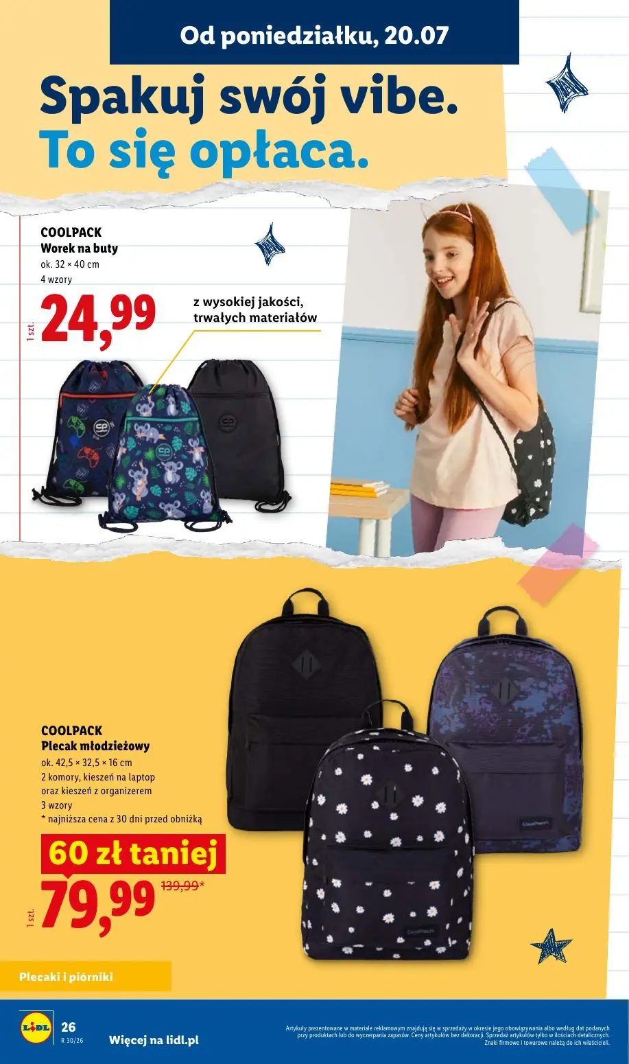 gazetka promocyjna LIDL Kompletna wyprawka w megacenach - Strona 26