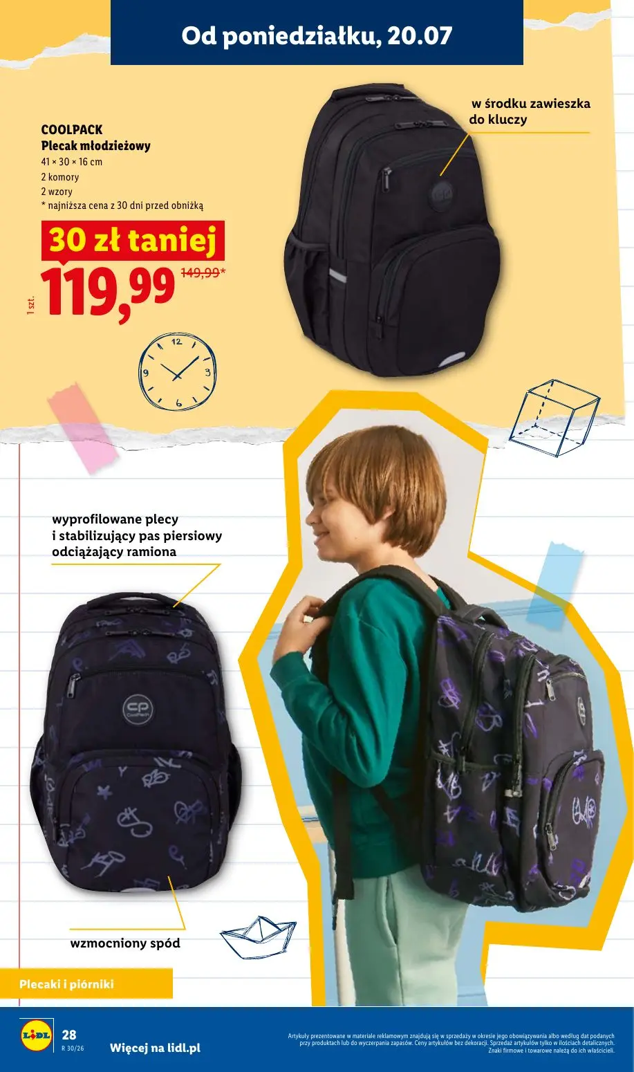 gazetka promocyjna LIDL Kompletna wyprawka w megacenach - Strona 28