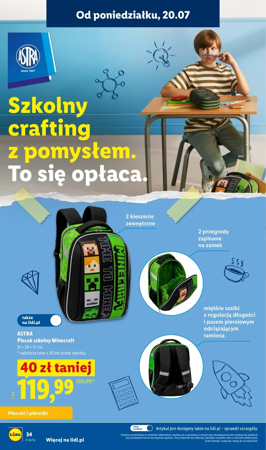 gazetka promocyjna LIDL Kompletna wyprawka w megacenach - Strona 34