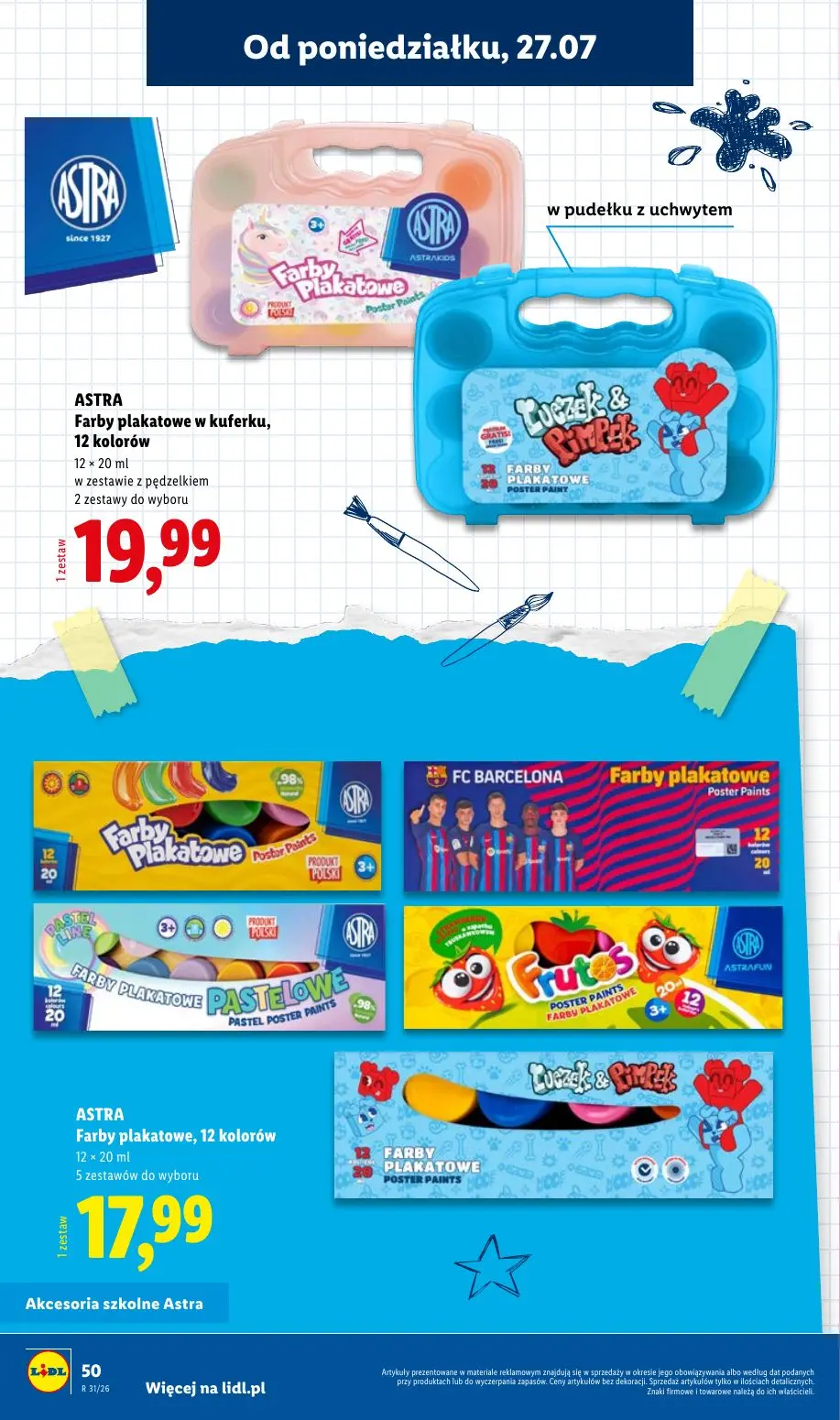 gazetka promocyjna LIDL Kompletna wyprawka w megacenach - Strona 50