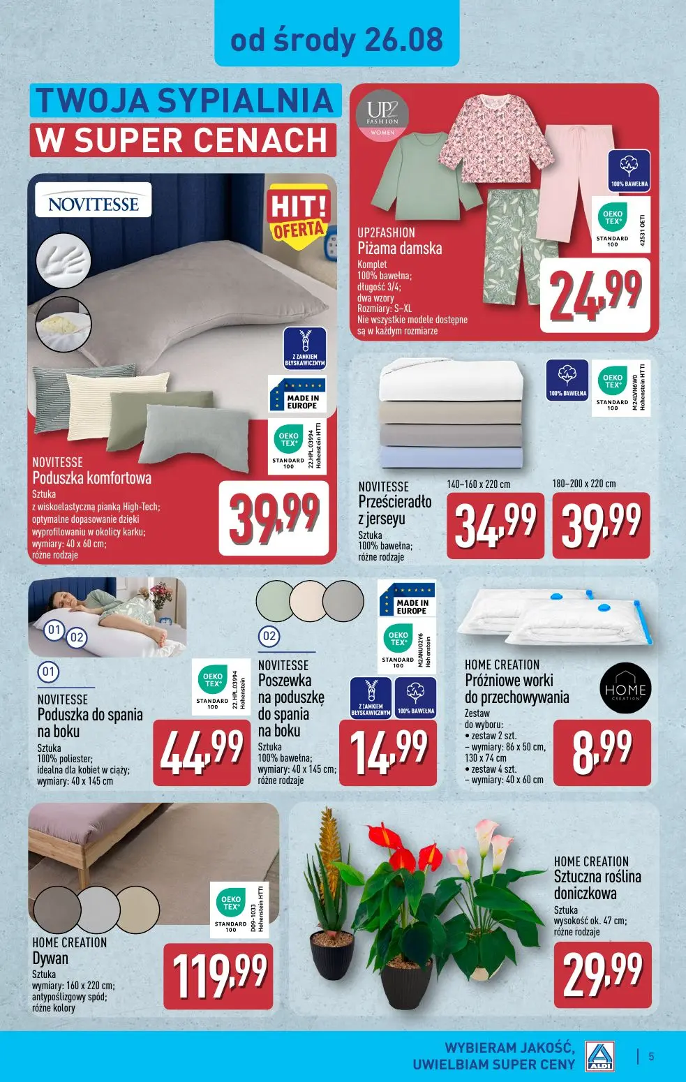 gazetka promocyjna ALDI Twoja sypialnia - Strona 5