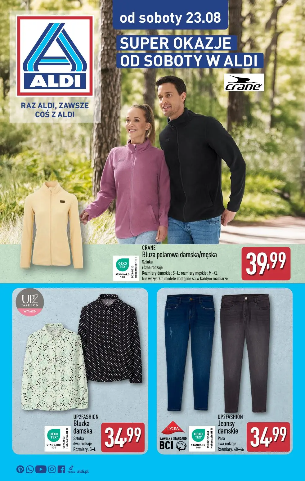 gazetka promocyjna ALDI Super okazje od soboty 23.08 - Strona 1