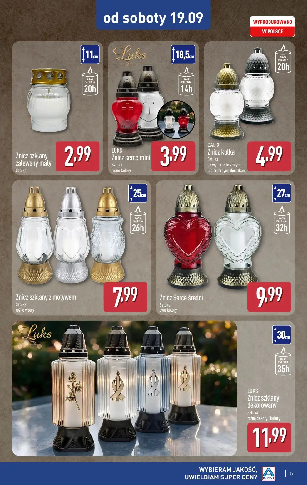 gazetka promocyjna ALDI Katalog ZNICZE 🕯️ - Strona 5